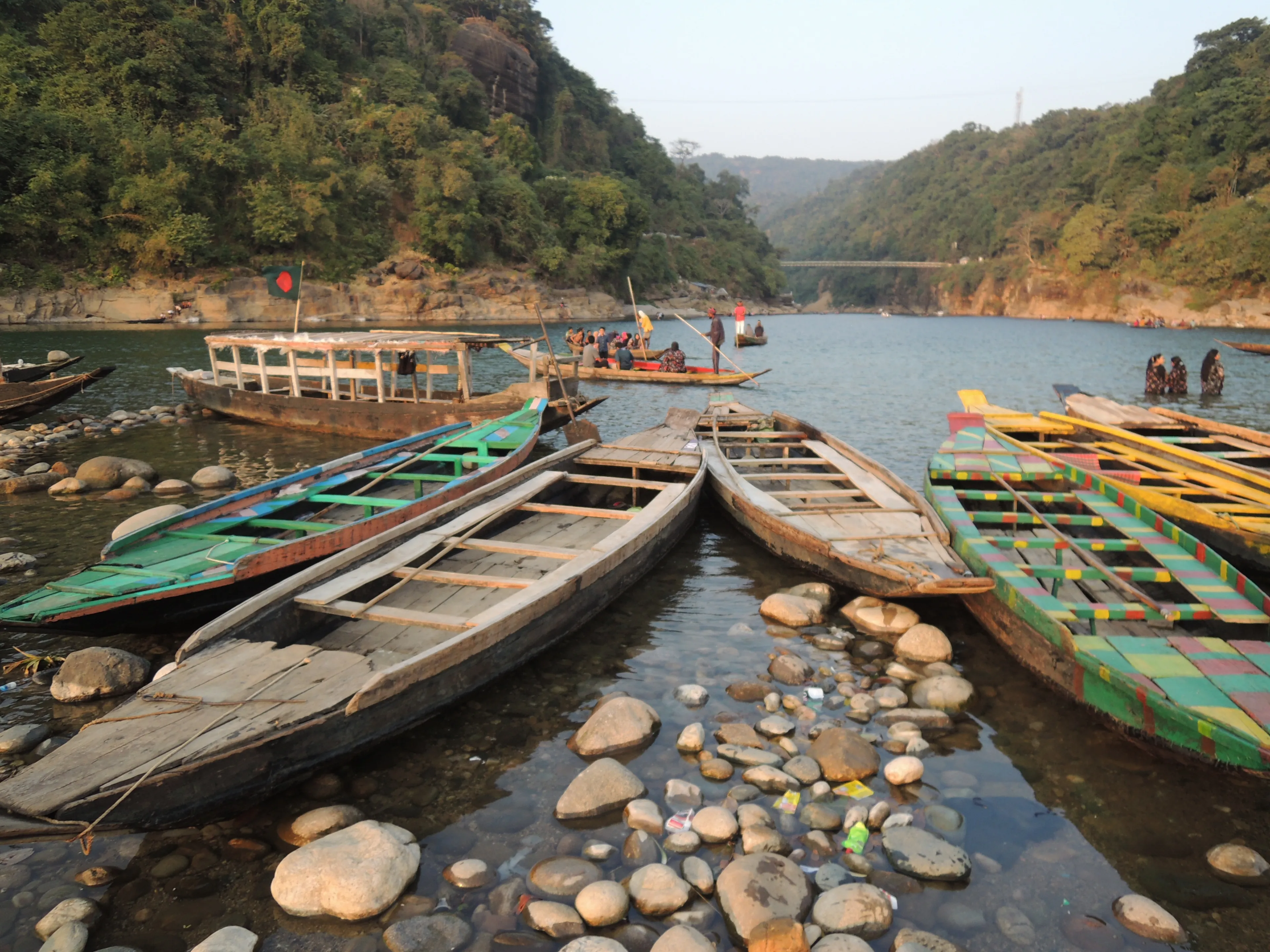 Sylhet,Bangladesh:25 December 2024:Beautiful Jaflong tourist place in Sylhet,Bangladesh.