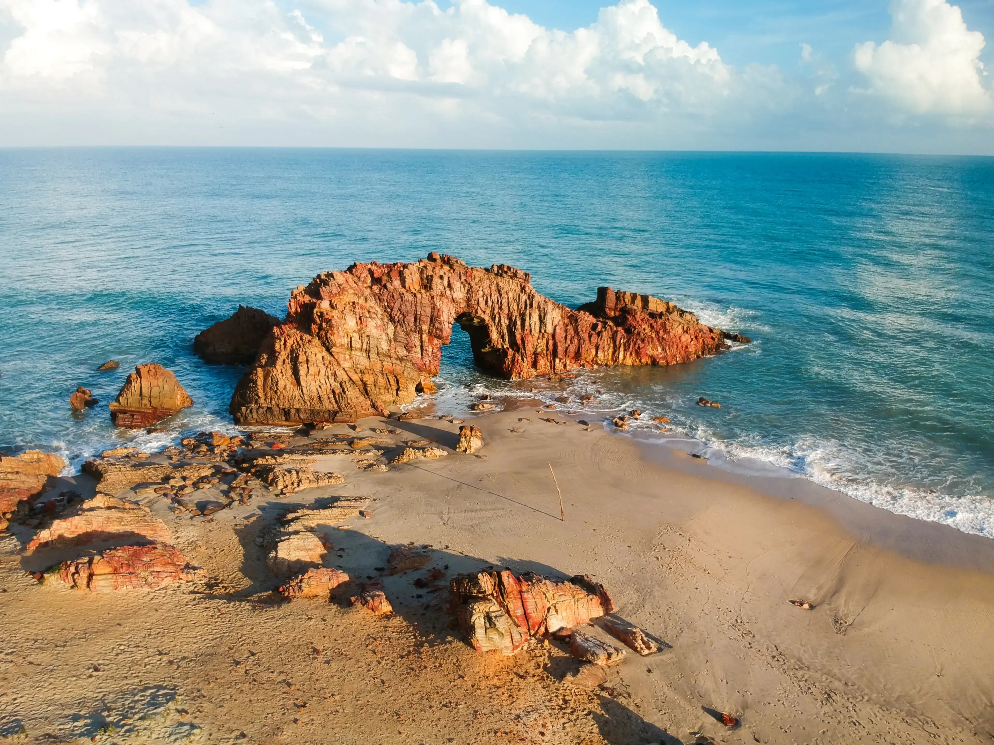 Pedra Furada. Famous touristic attraction on the beach of Jericoacoara, Ceara State, Brazil. Pedra Furada. Famous touristic attraction on the beach of Jericoacoara, Ceara State, Brazil.