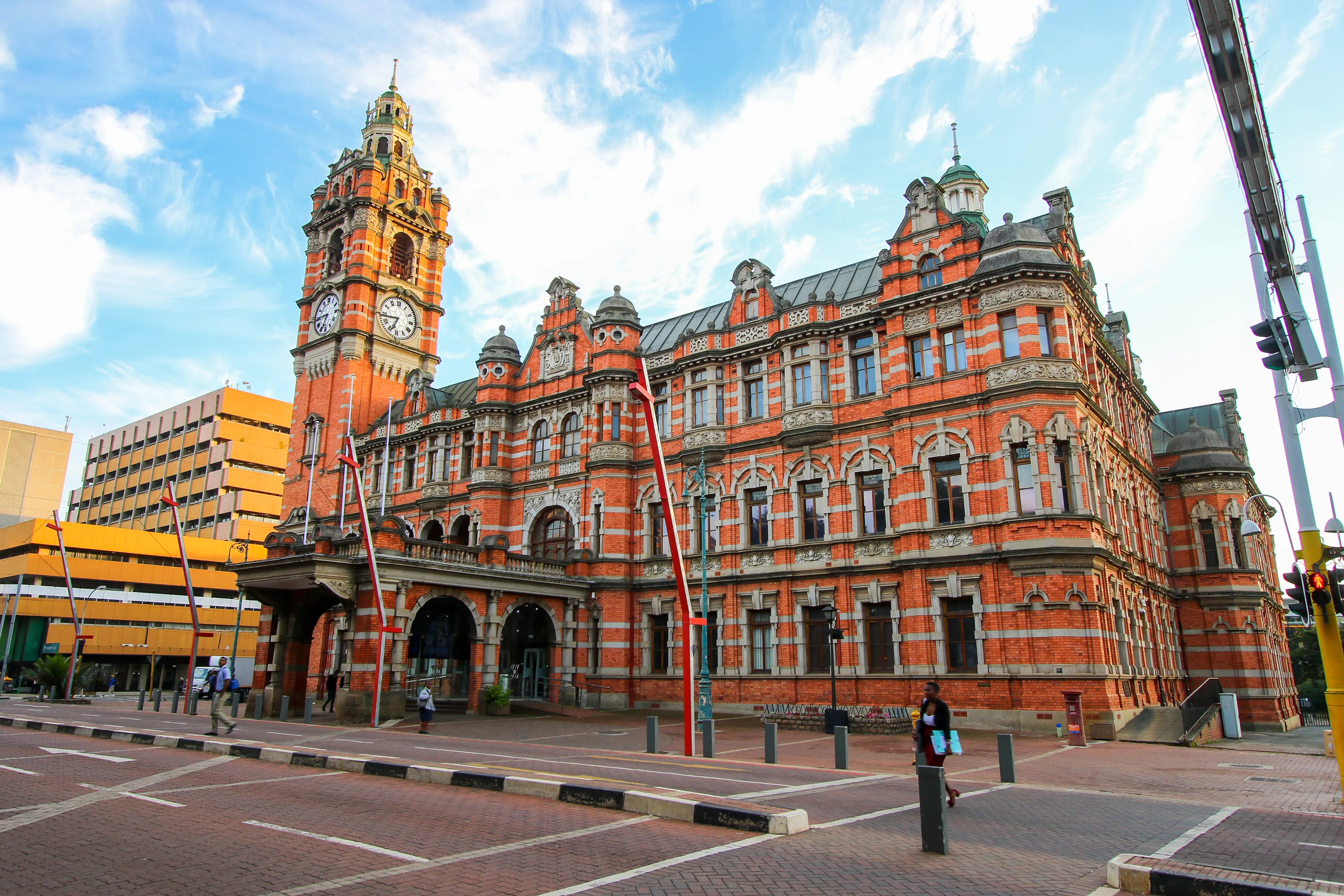 Pietermaritzburg City Hall in South Africa : the largest red brick building in the southern hemisphere