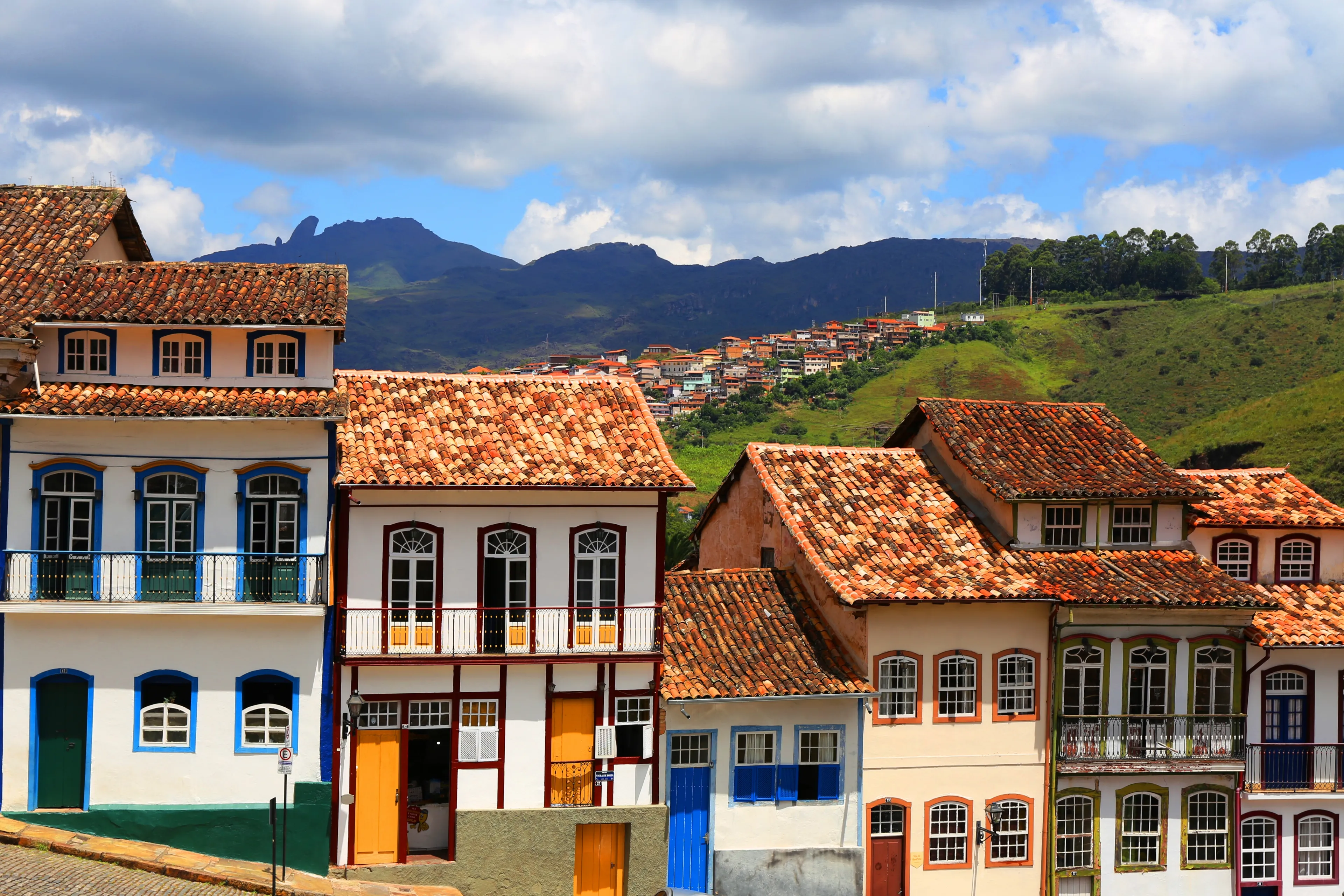 UNESCO heritage town of Ouro Preto in Minas Gerais in in Brazil