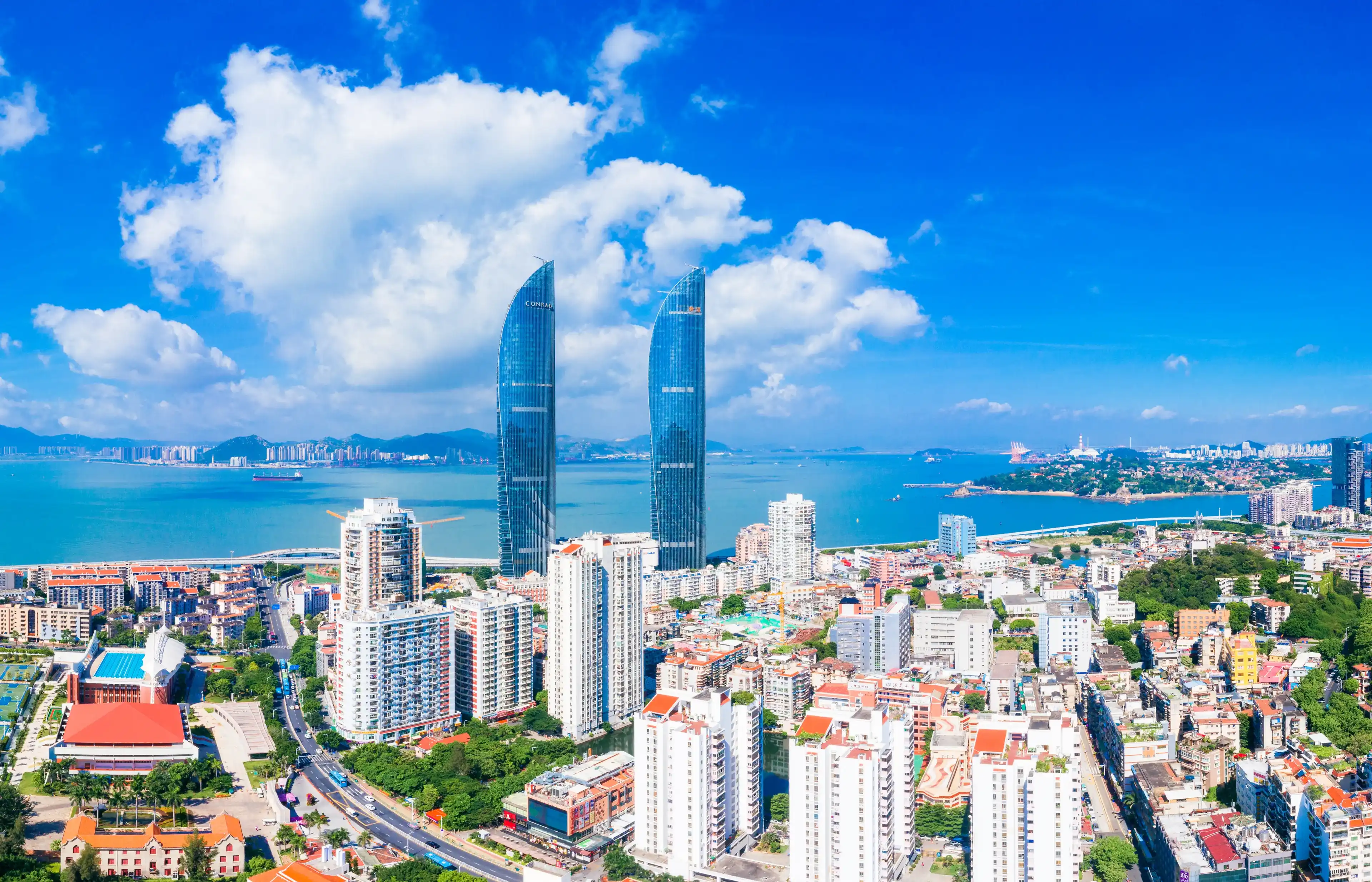 Coastal scenery of Xiamen City, Fujian Province, China Coastal scenery of Xiamen City, Fujian Province, China