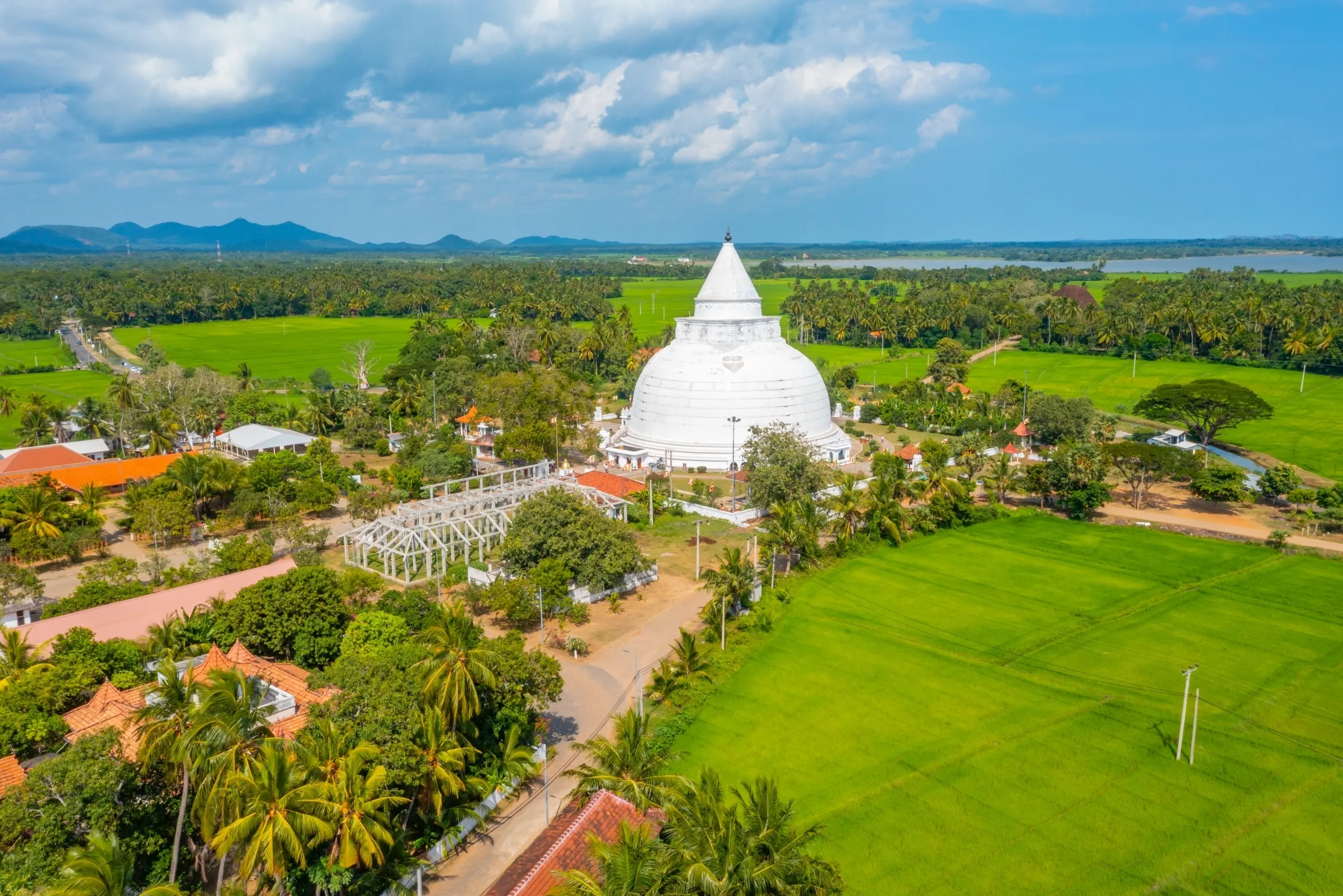 Tissamaharama Stupa at Sri Lanka.