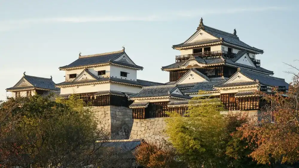 Matsuyama , Japan - November 8 , 2018 : Matsuyama Castle Matsuyama , Japan - November 8 , 2018 : Matsuyama Castle