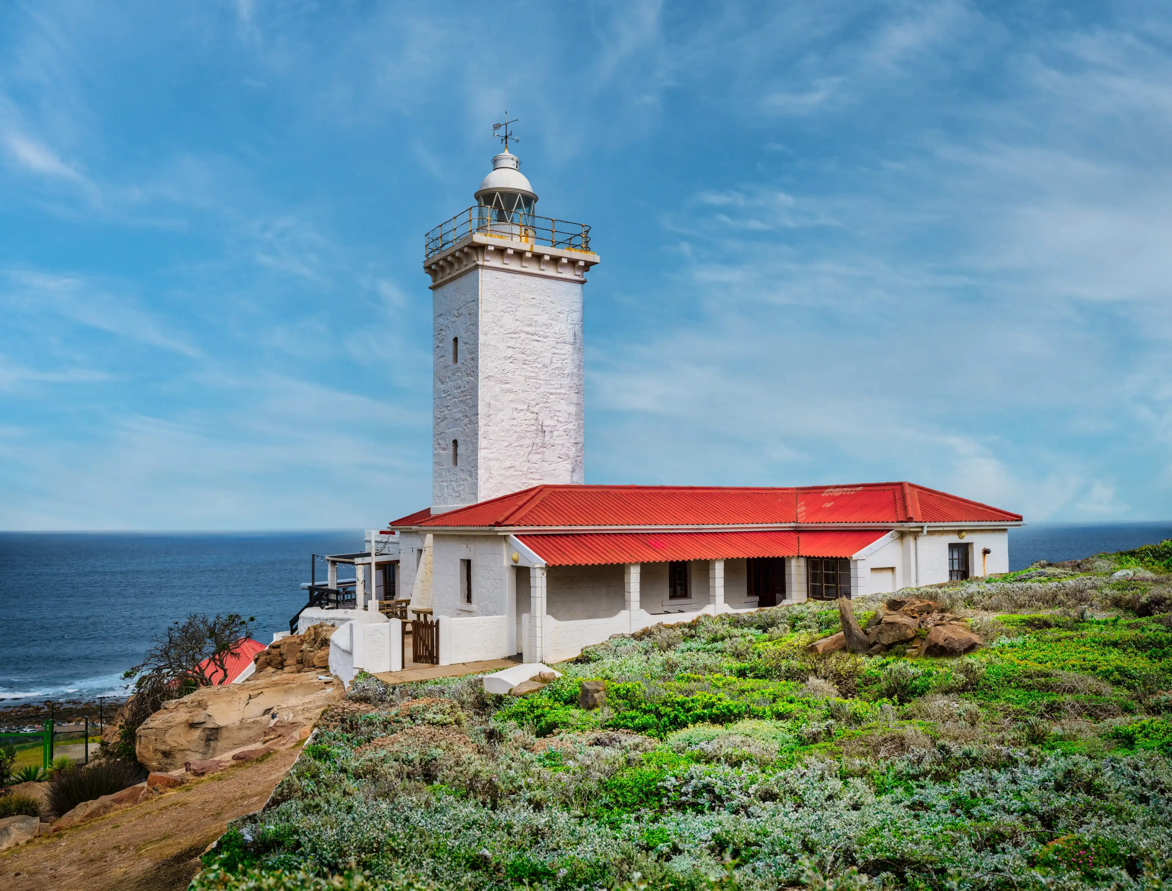 Cape St Blaize Lighthouse during a summer afternoon, Mossel Bay, Western Cape, South Africa Cape St Blaize Lighthouse during a summer afternoon, Mossel Bay, Western Cape, South Africa