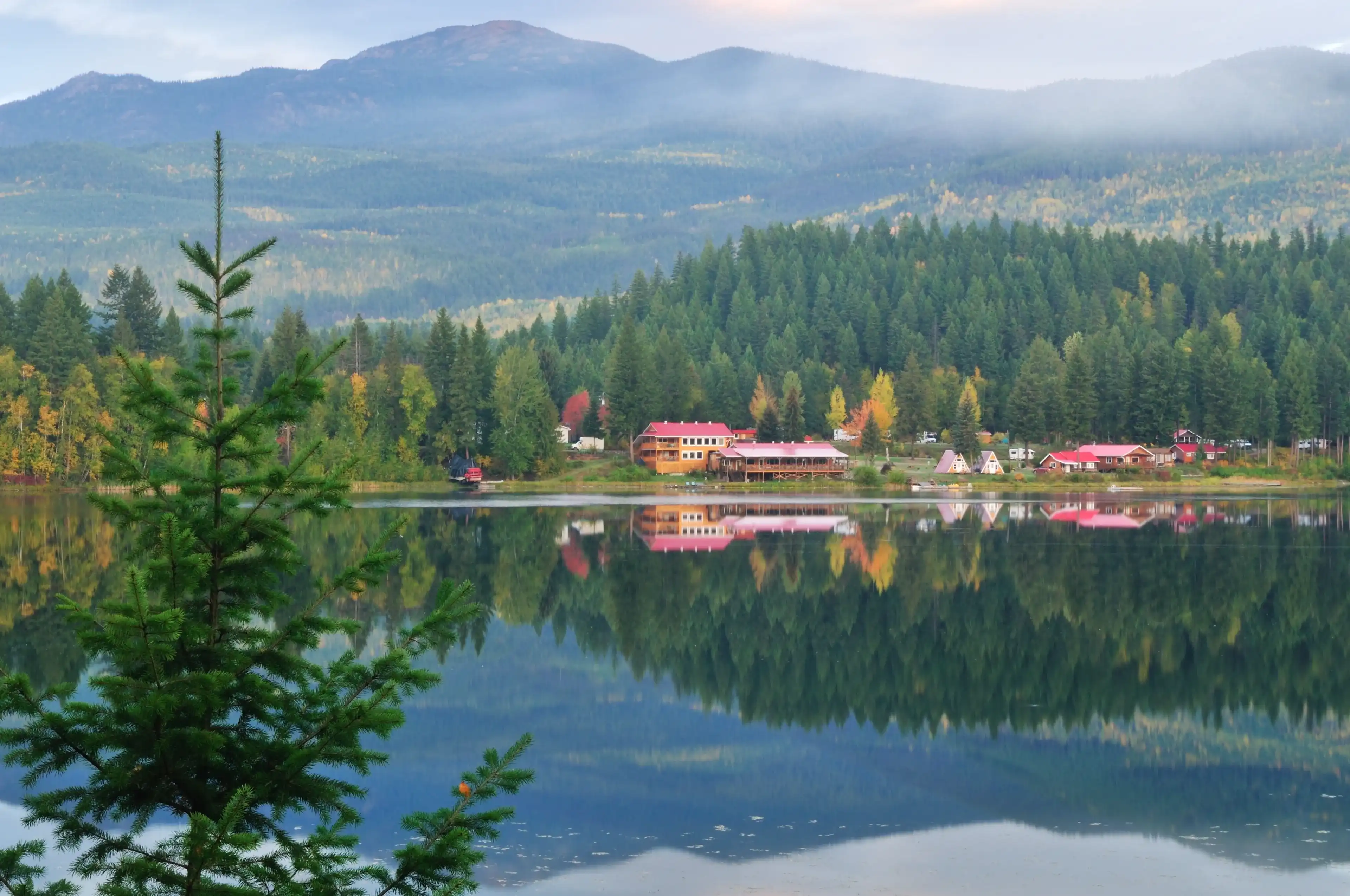 Dutch Lake on an Autumn Morning, Clearwater, British Columbia Dutch Lake on an Autumn Morning, Clearwater, British Columbia