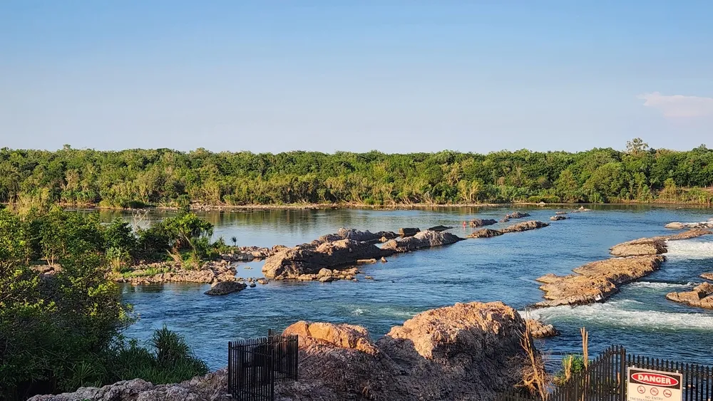 Diversion Dam on Lake Kununurra, Western Australia