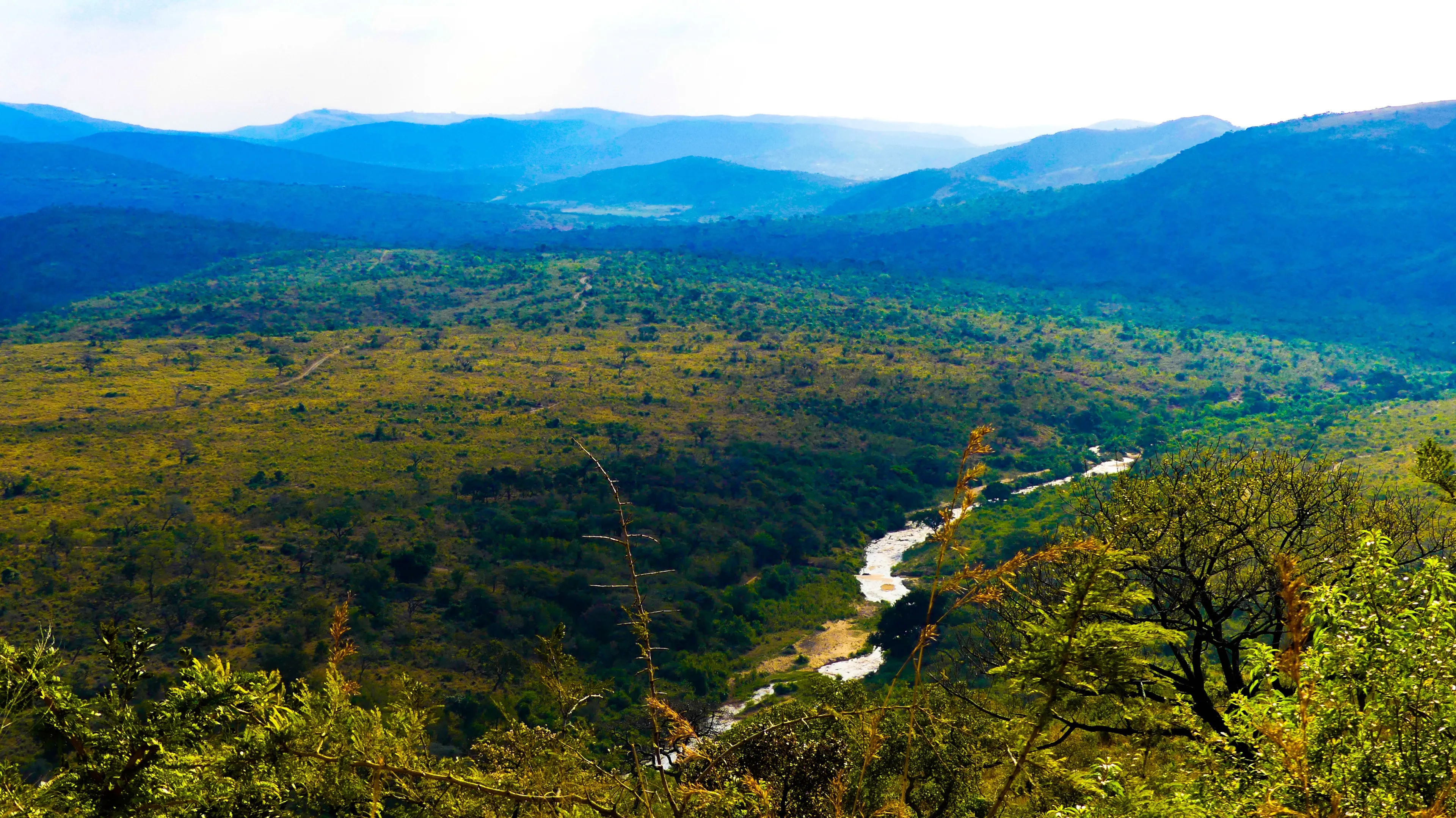 View from a mountain in Eswatini