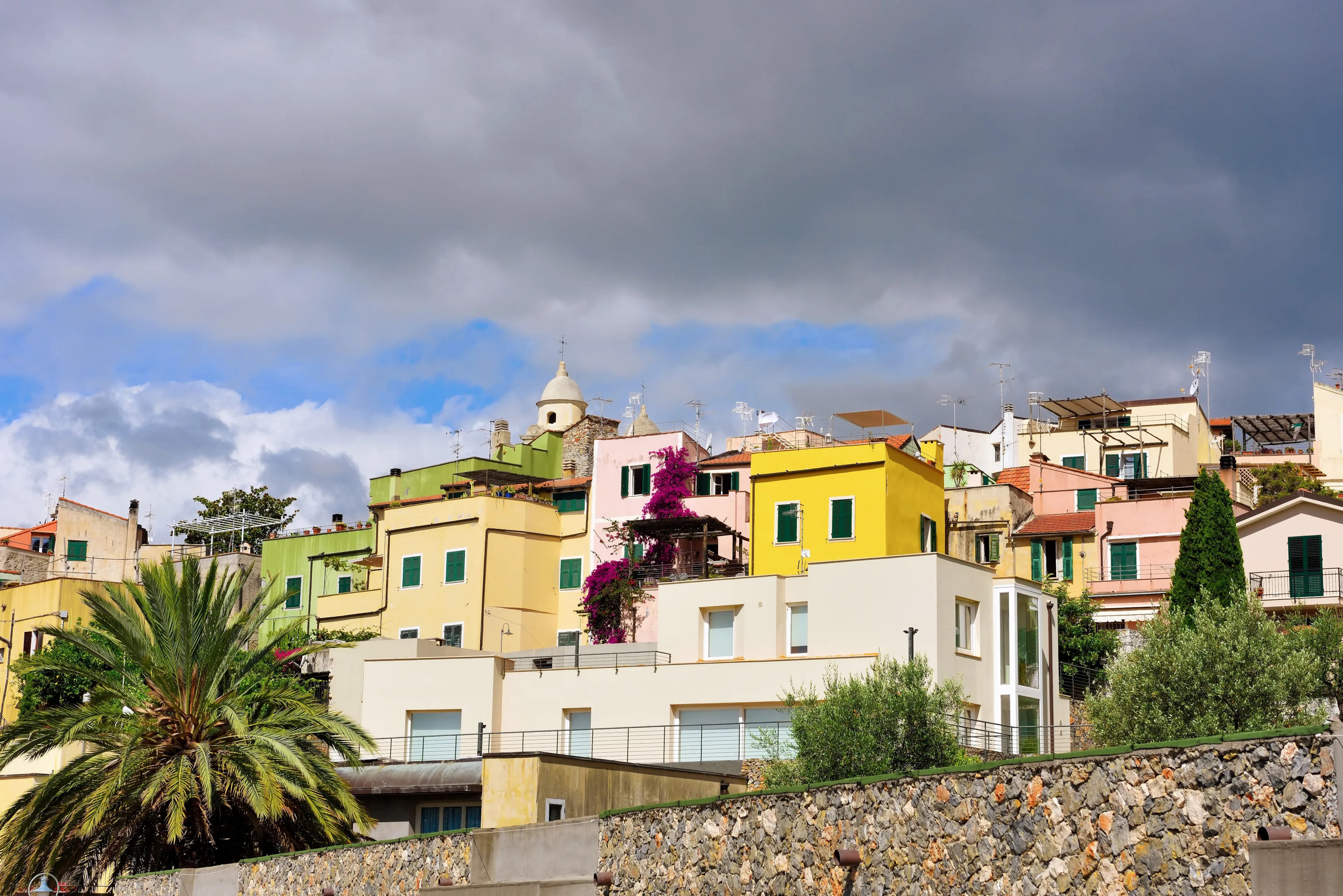 the historic center of borgio verezzi savona italy