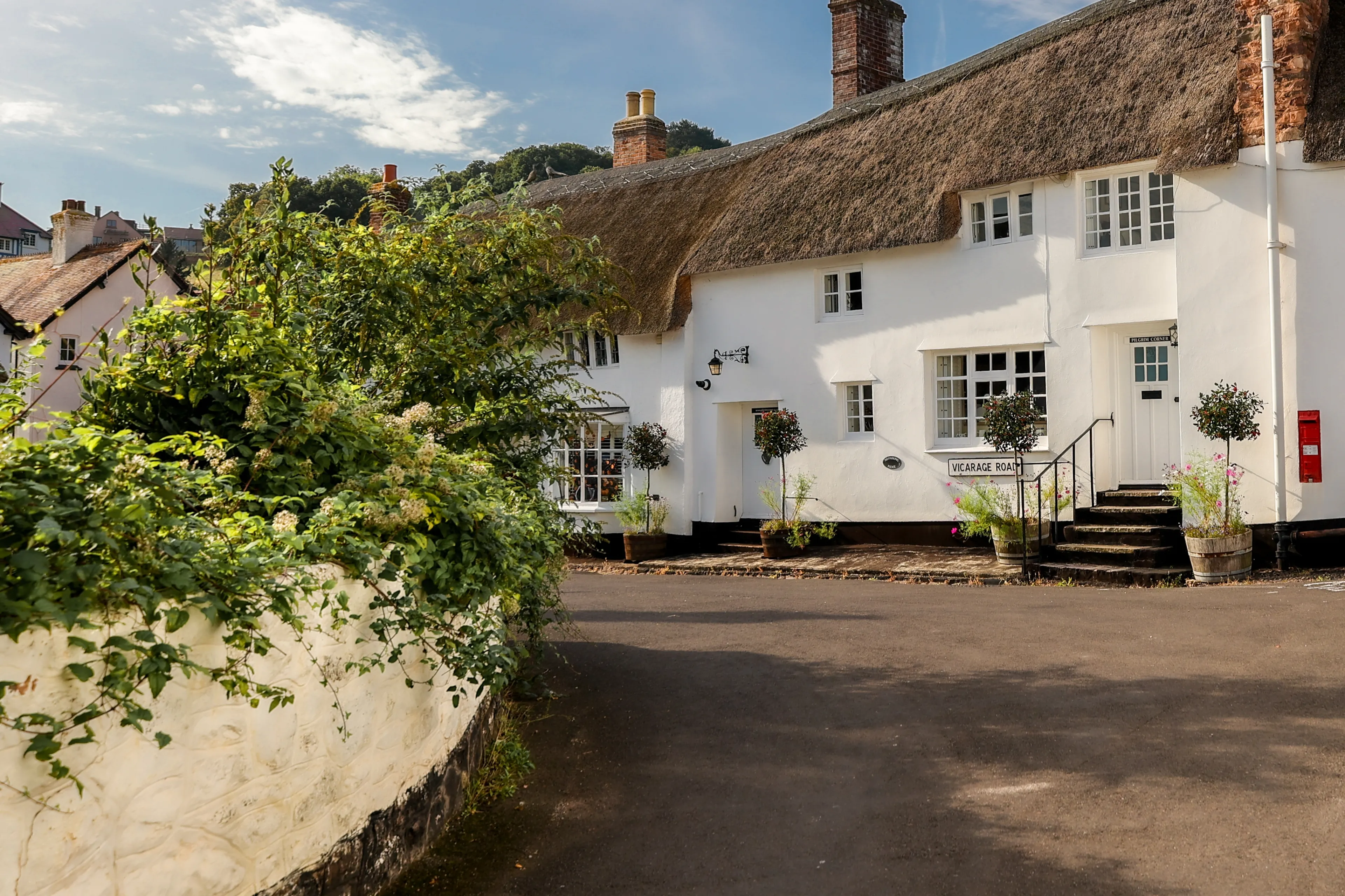 Old houses in Minehead, Somerset, England