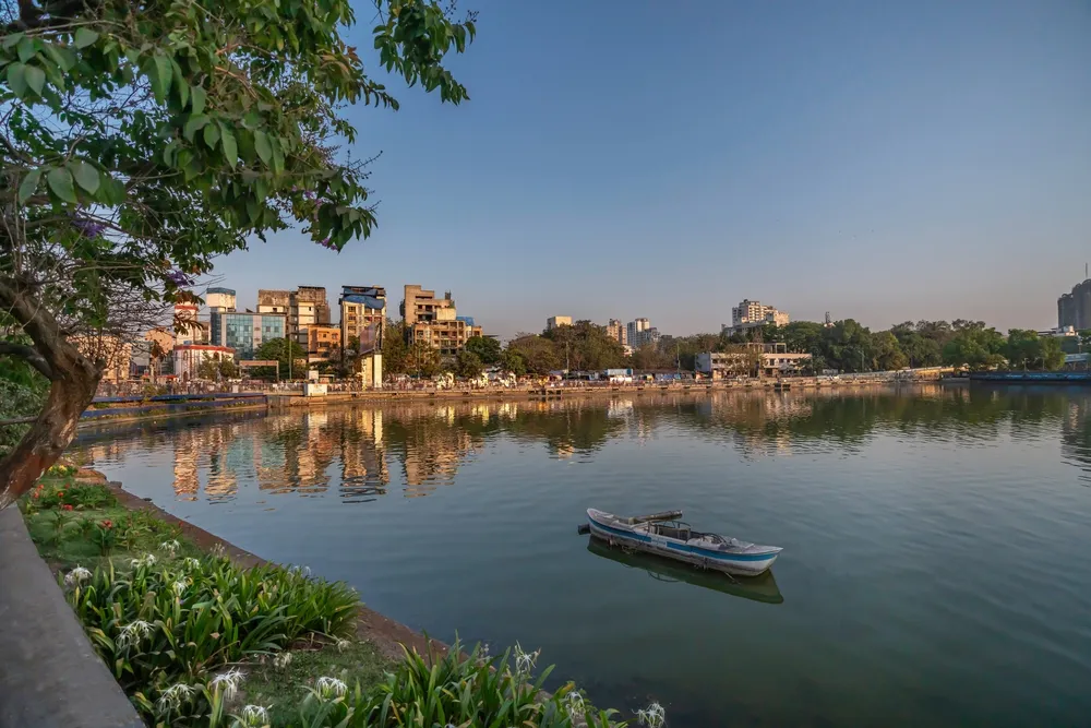 Masunda Talao or Talao pali, one of the famous landmark in Thane city for recreation activity by tourists thane Maharashtra India Feb 2022