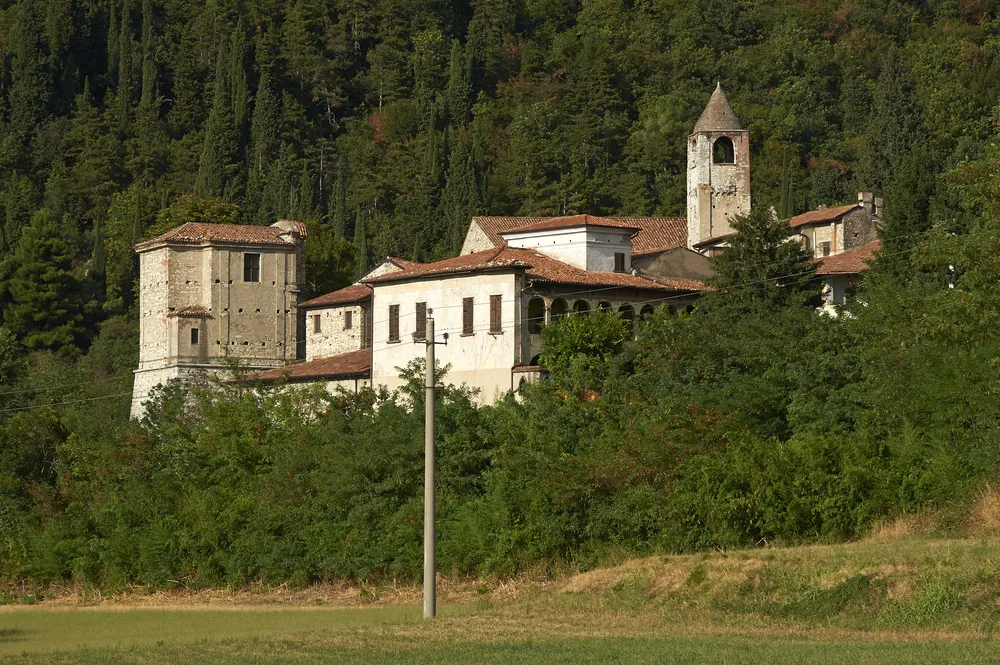 Provaglio d'Iseo (Bs), Italy, the monastery of St.Pietro in Lamosa