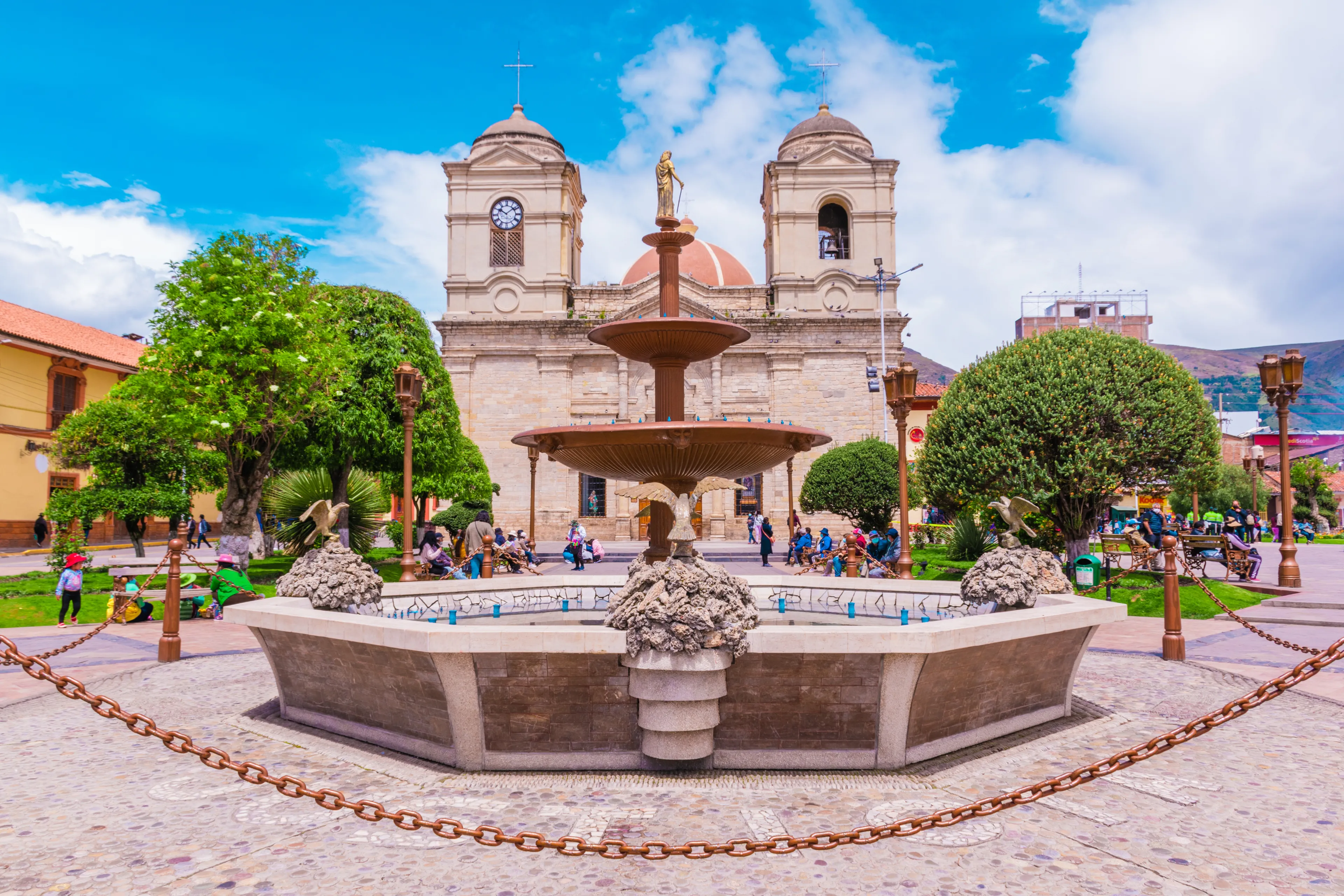 Plaza de Armas Huancayo - Junin, Peru cathedral, church, stone construction