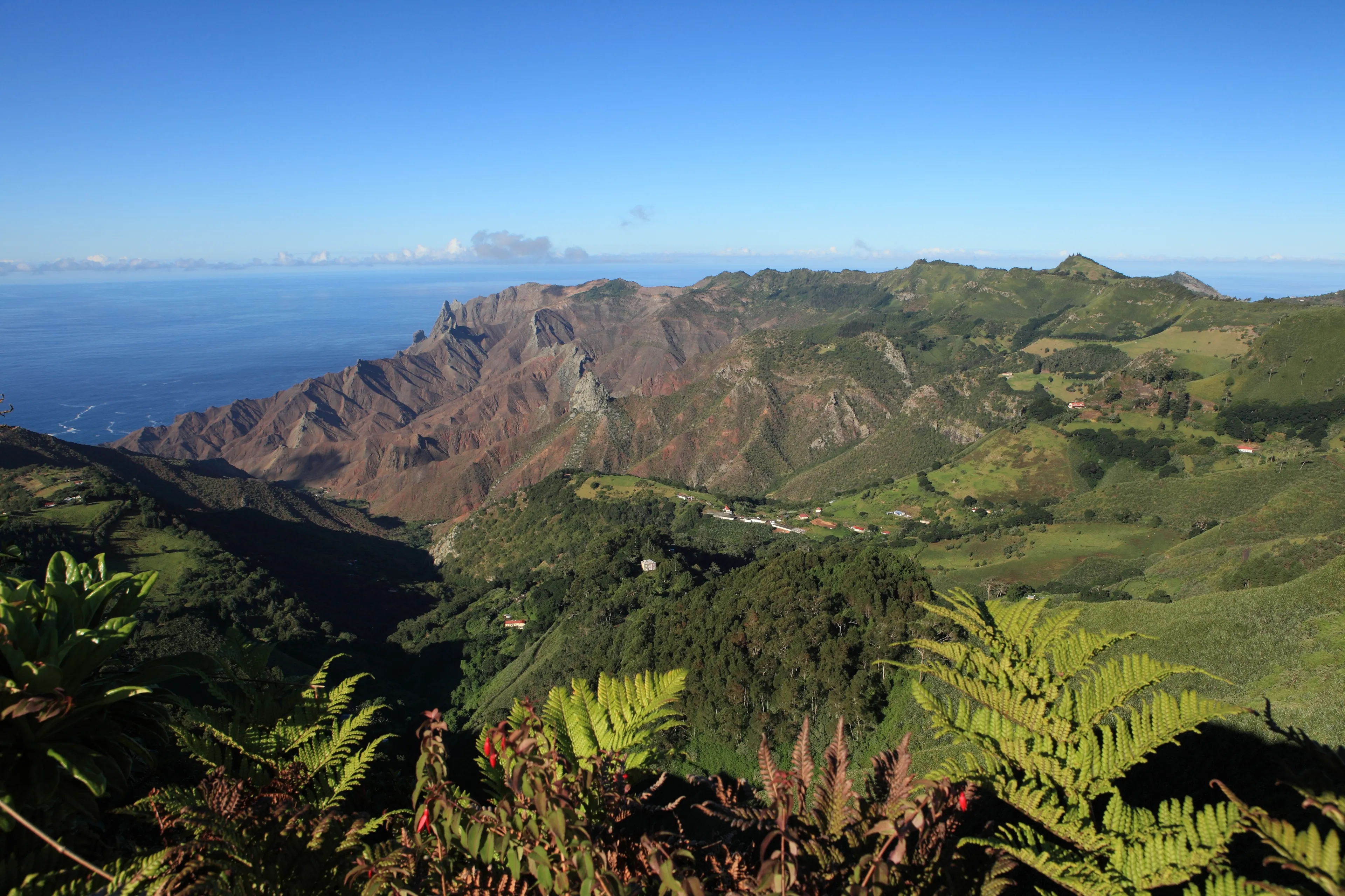 Sandy Bay district on remote St Helena Island