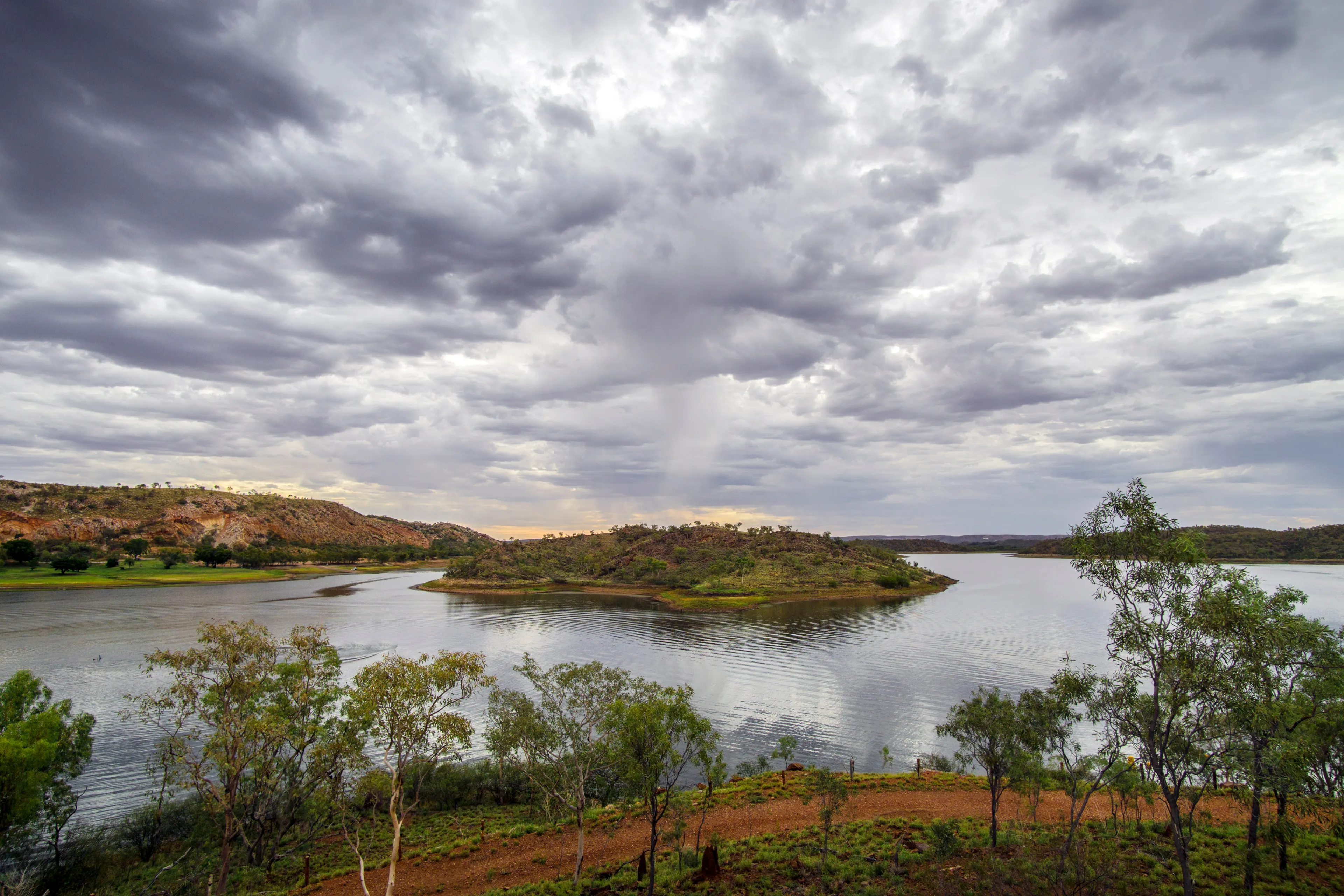 Lake Moondarra, Mount Isa, Queensland, Australia.