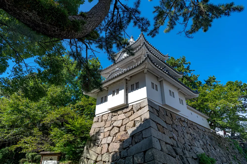 Scenery of the Tsu Castle in Tsu city, Japan