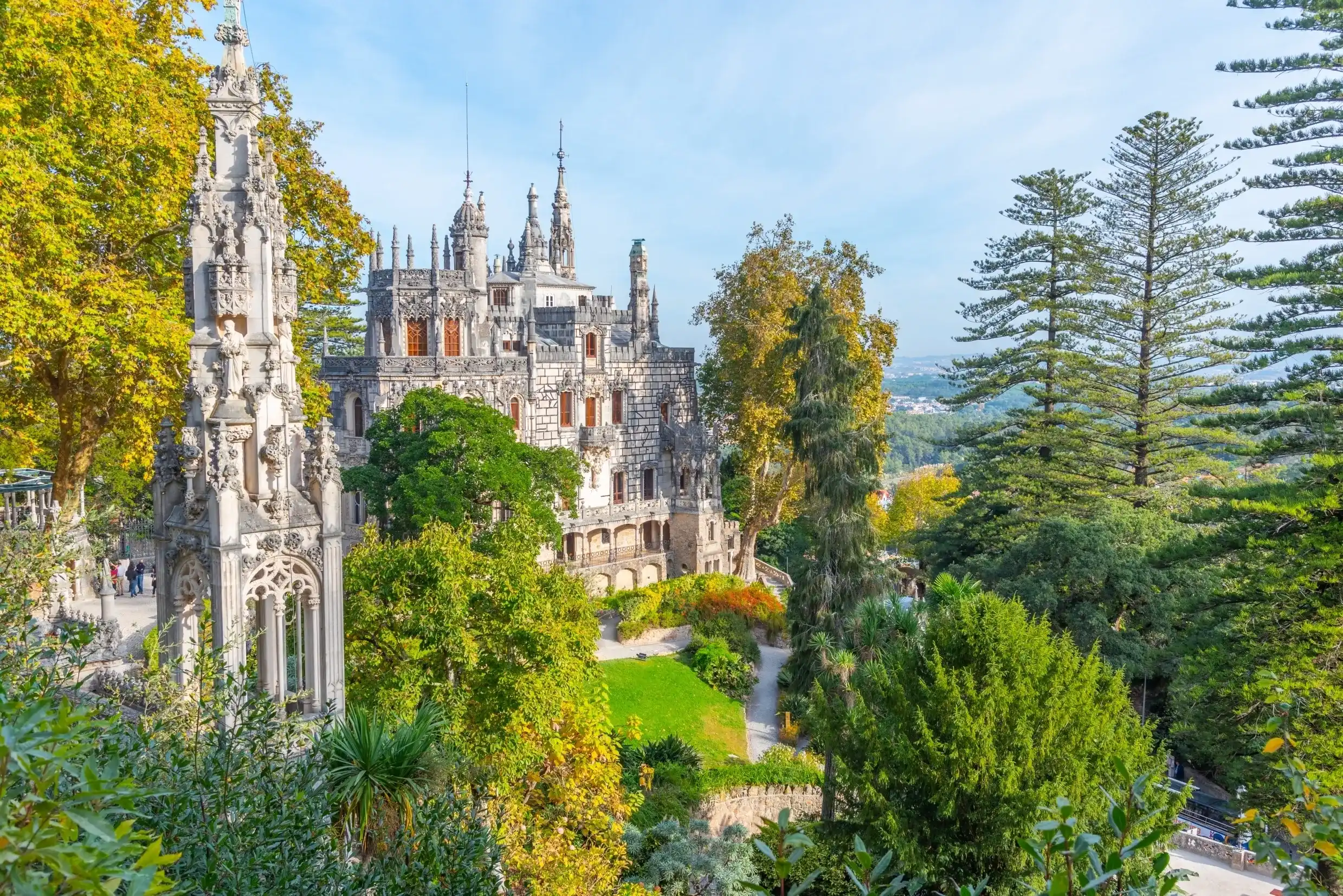 Main house of Quinta da Regaleira palace in Sintra, Portugal. Main house of Quinta da Regaleira palace in Sintra, Portugal.