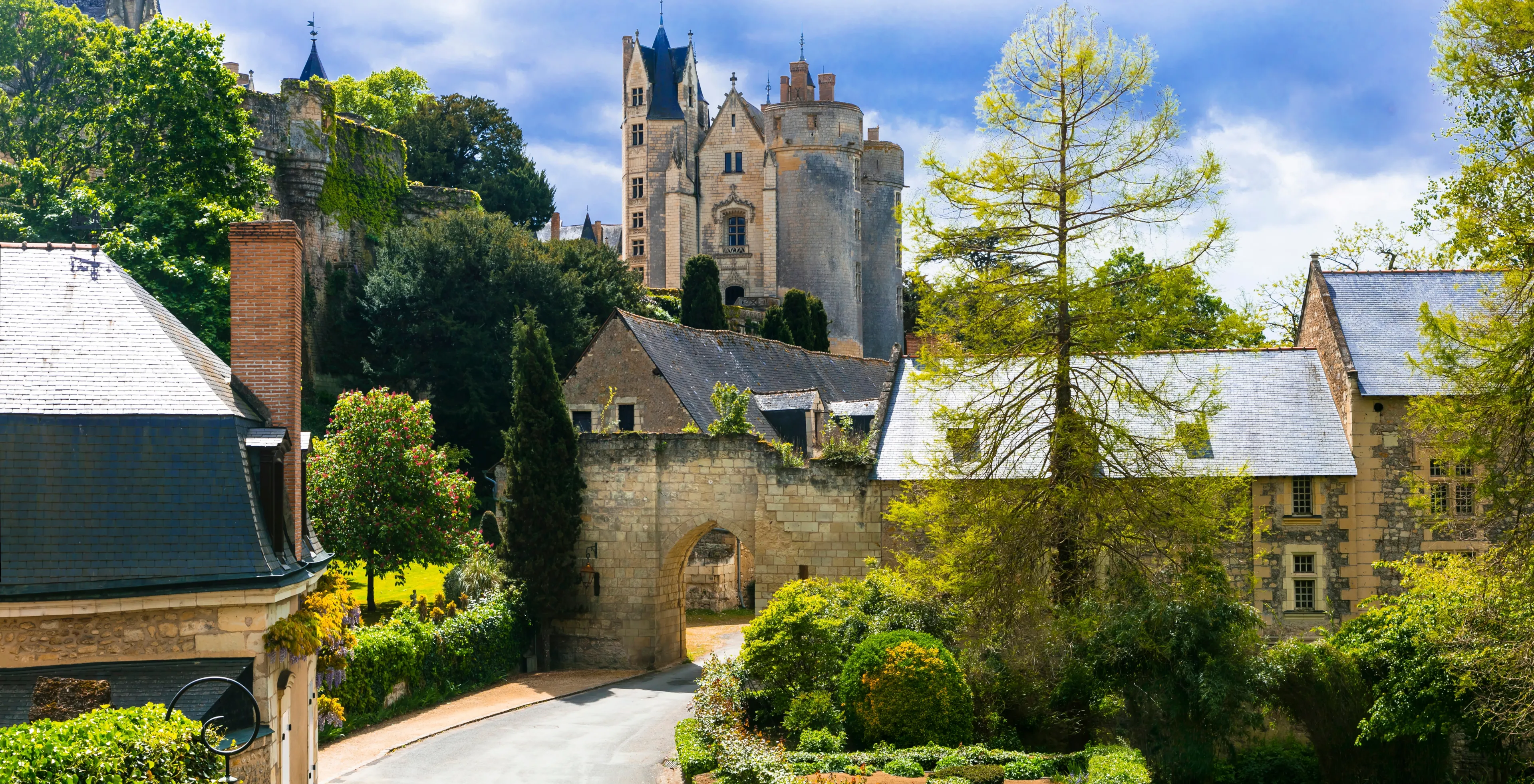 Great medieval castles of Loire valley - Montreuil-Bellay. France