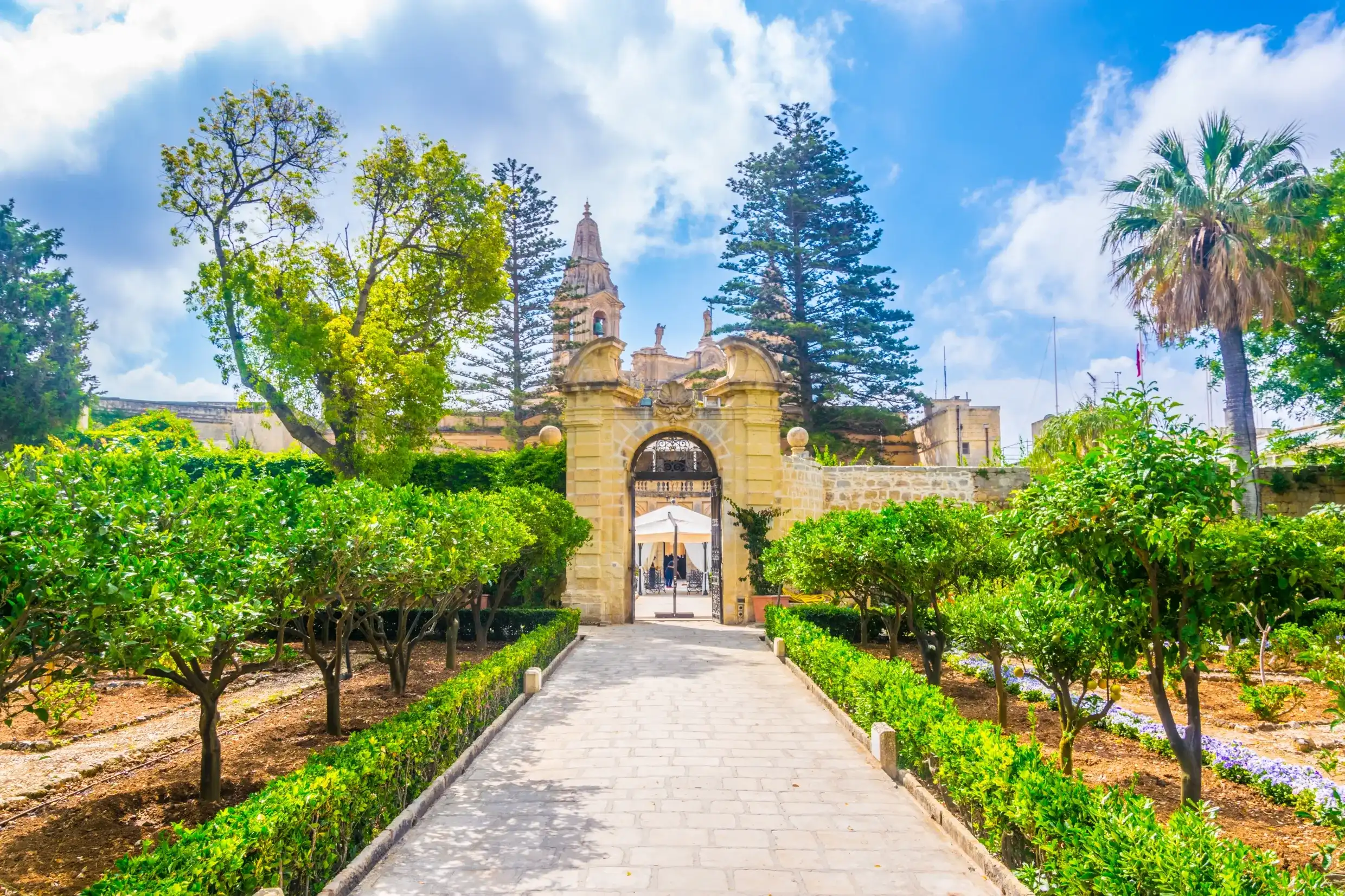 Gardens of Palazzo Parisio in Naxxar, Malta Gardens of Palazzo Parisio in Naxxar, Malta