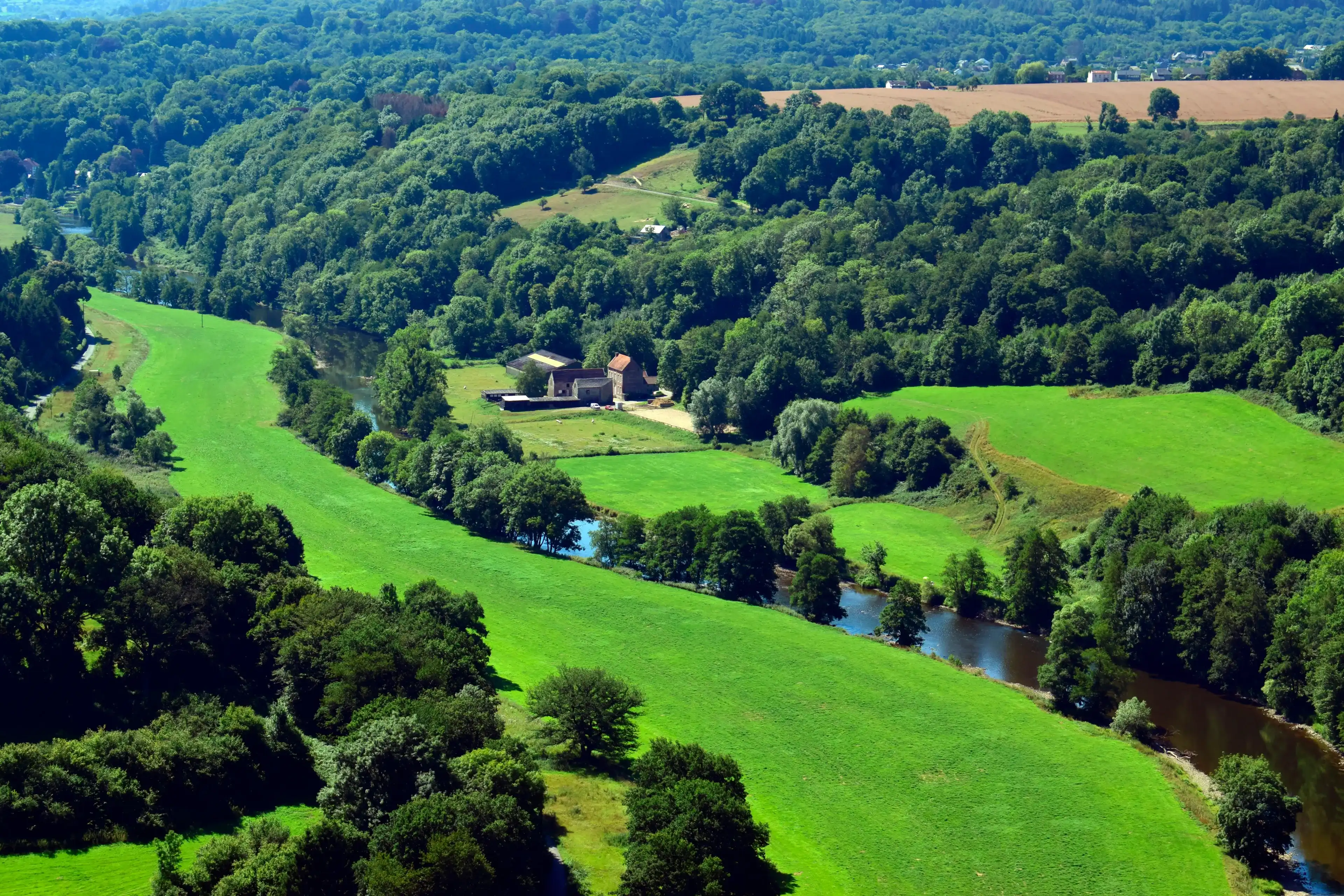 Beautiful landscape of "La Roche aux Faucons" natural pattern background in sunshine day at summer or spring season in Esneux, Liége, Belgium. Beautiful landscape of "La Roche aux Faucons" natural pattern background in sunshine day at summer or spring season in Esneux, Liége, Belgium.