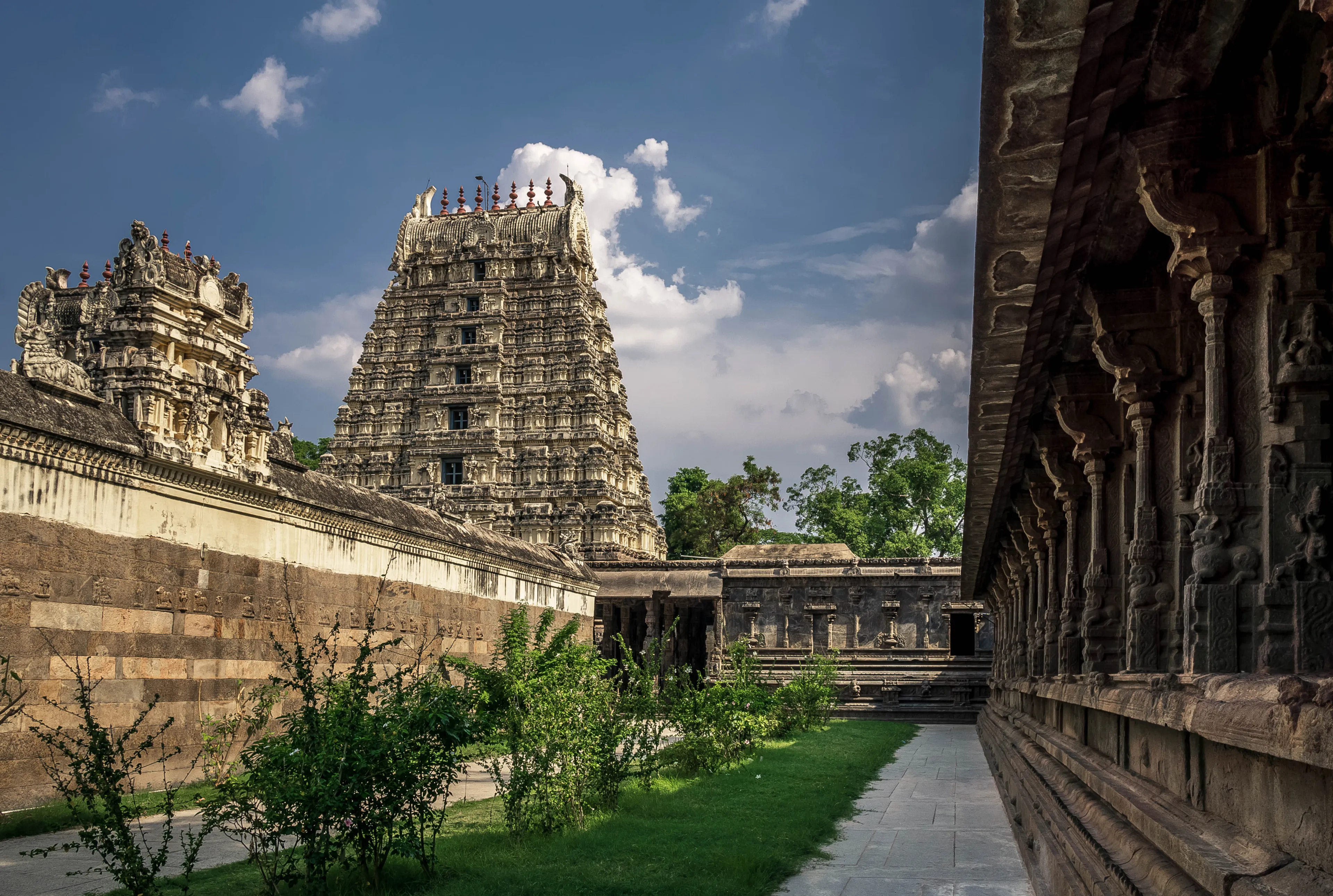 fort and hindu temple of Jalagandeshwarara city of Vellore in the Indian state of Tamil Nadu.
