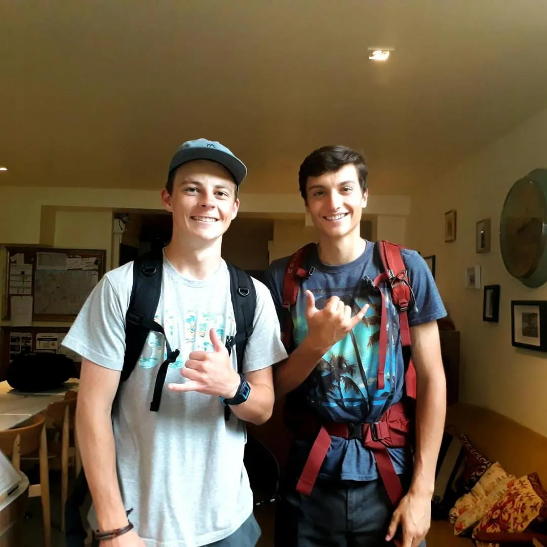 group of guests in Good Day Hostel