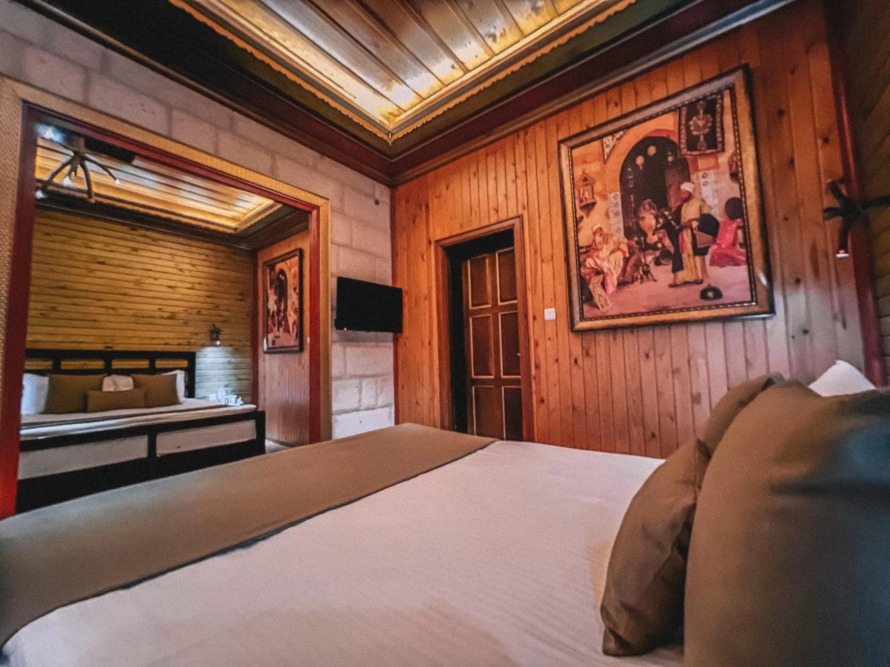 Bed in Local Cave House