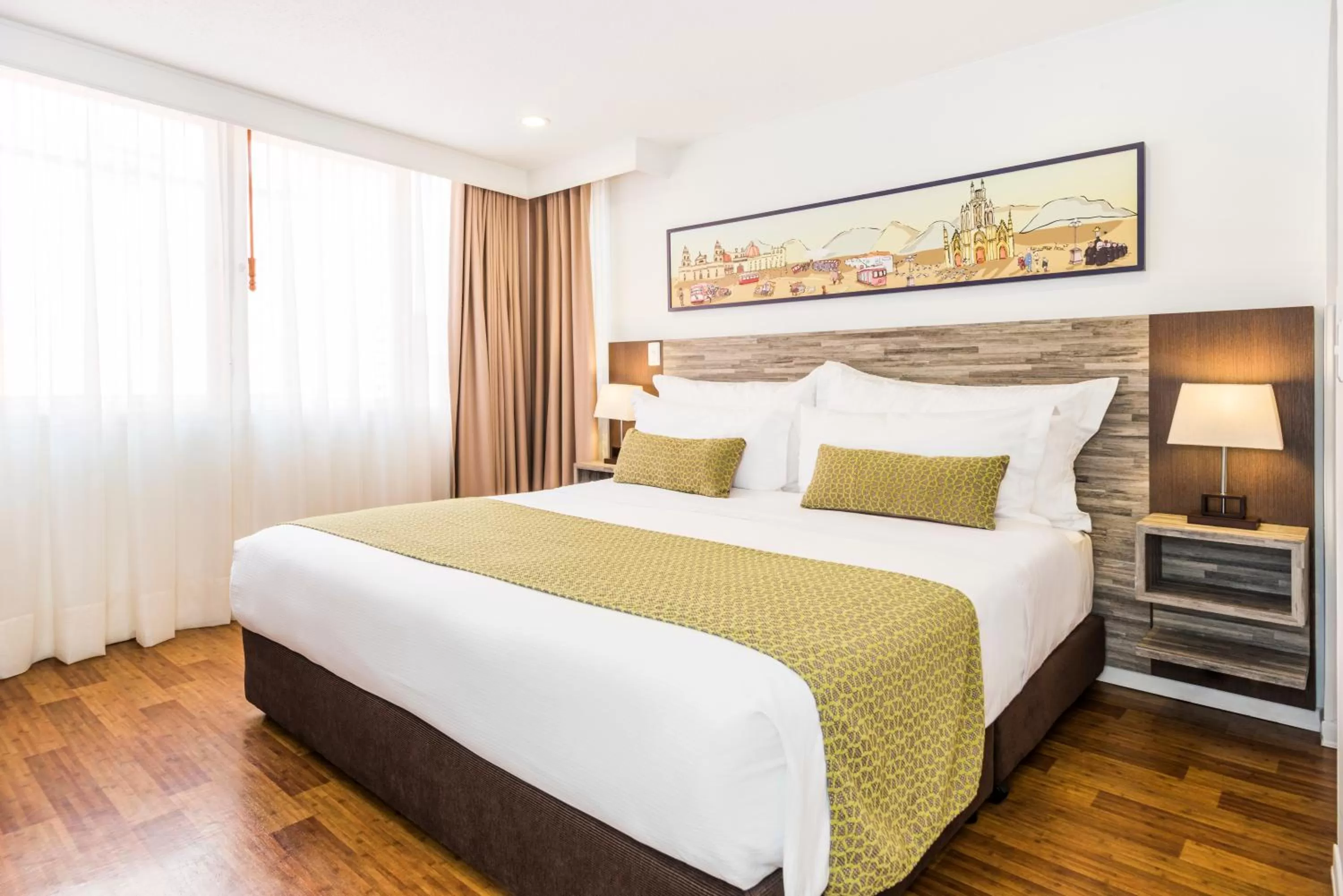 Bedroom, Bed in Suites by Vilar América