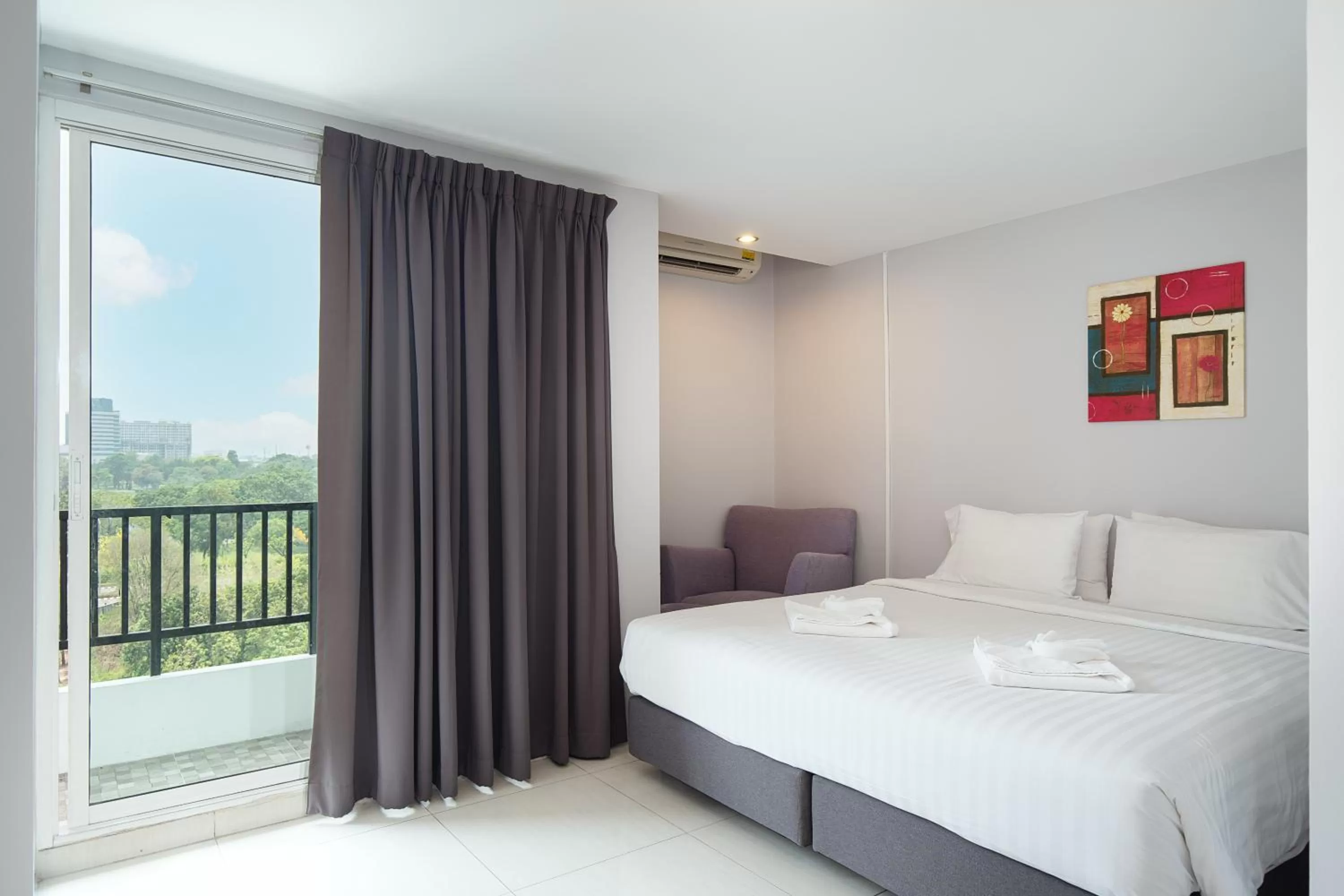 Bed in The Riche Boutique Hotel Don Mueang Airport