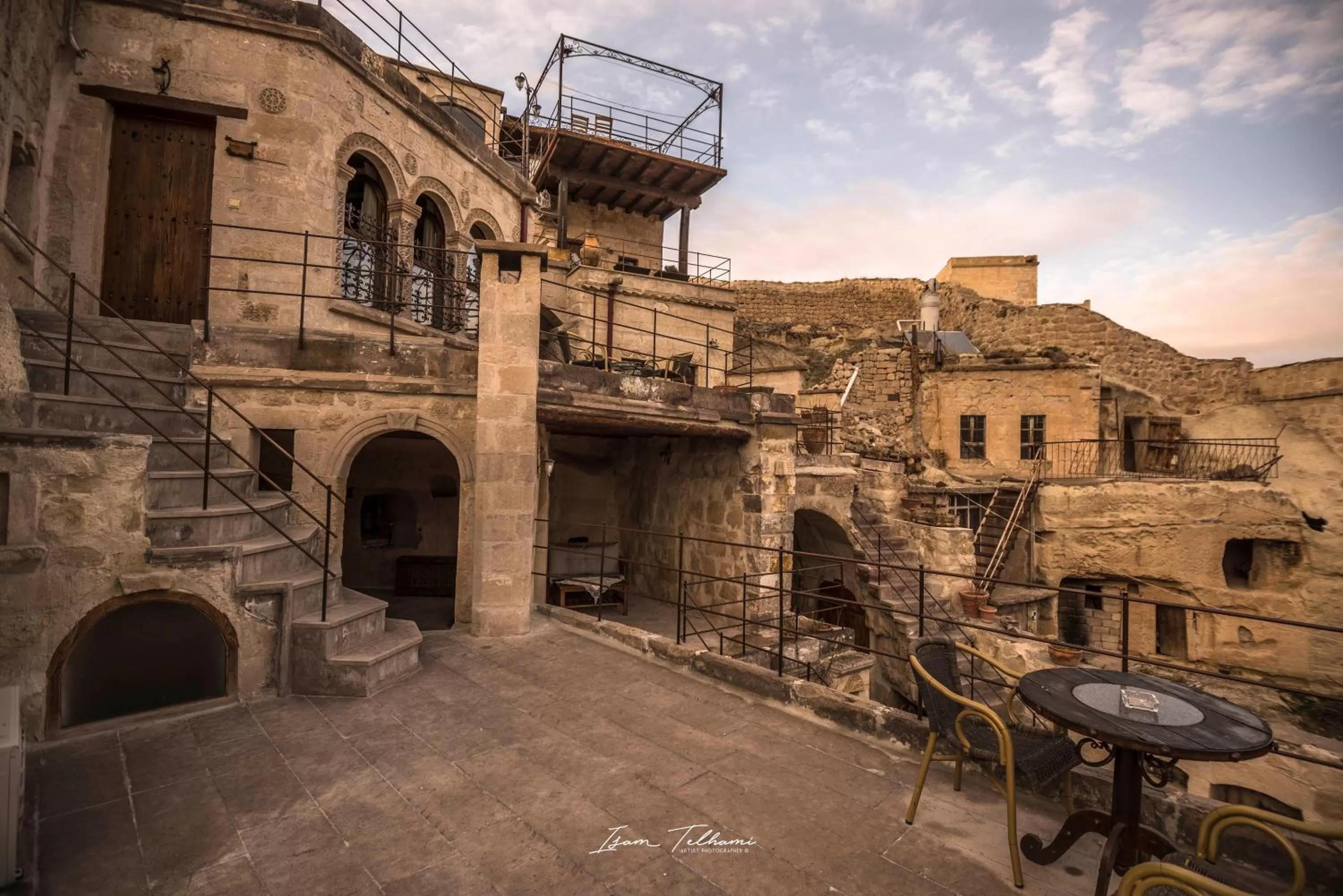 Inner courtyard view in Aydinli Cave Hotel