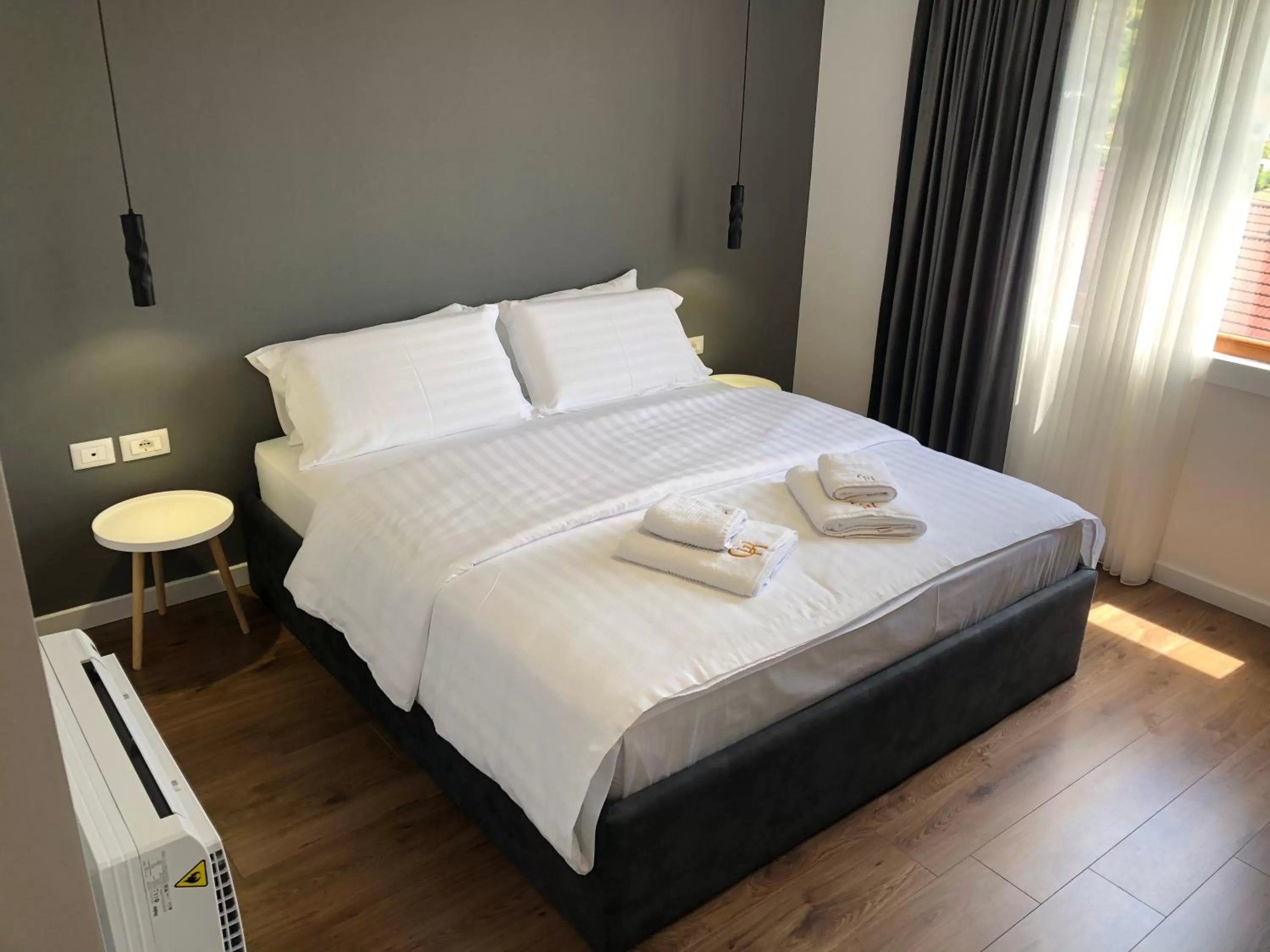 Bed in Grand Hotel Pogradec