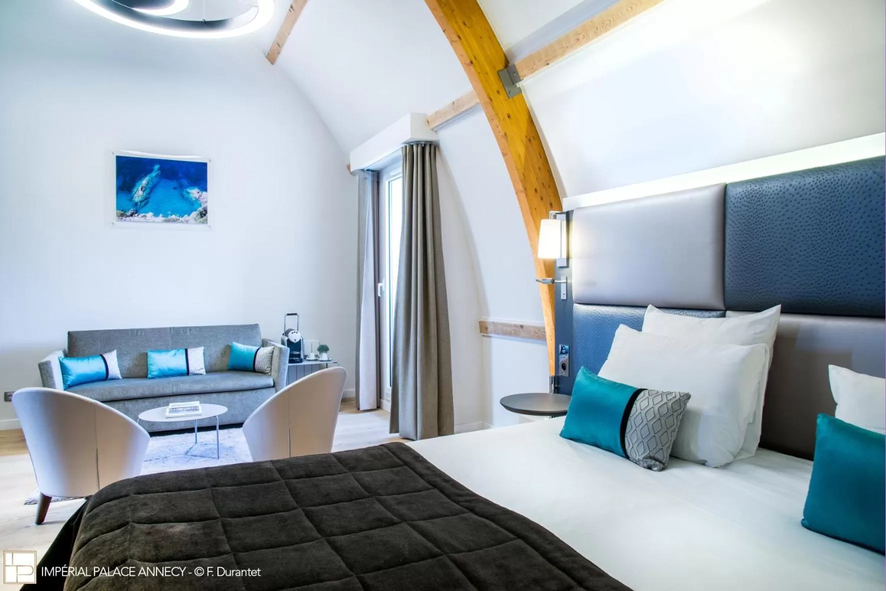 Living room, Bed in Impérial Palace