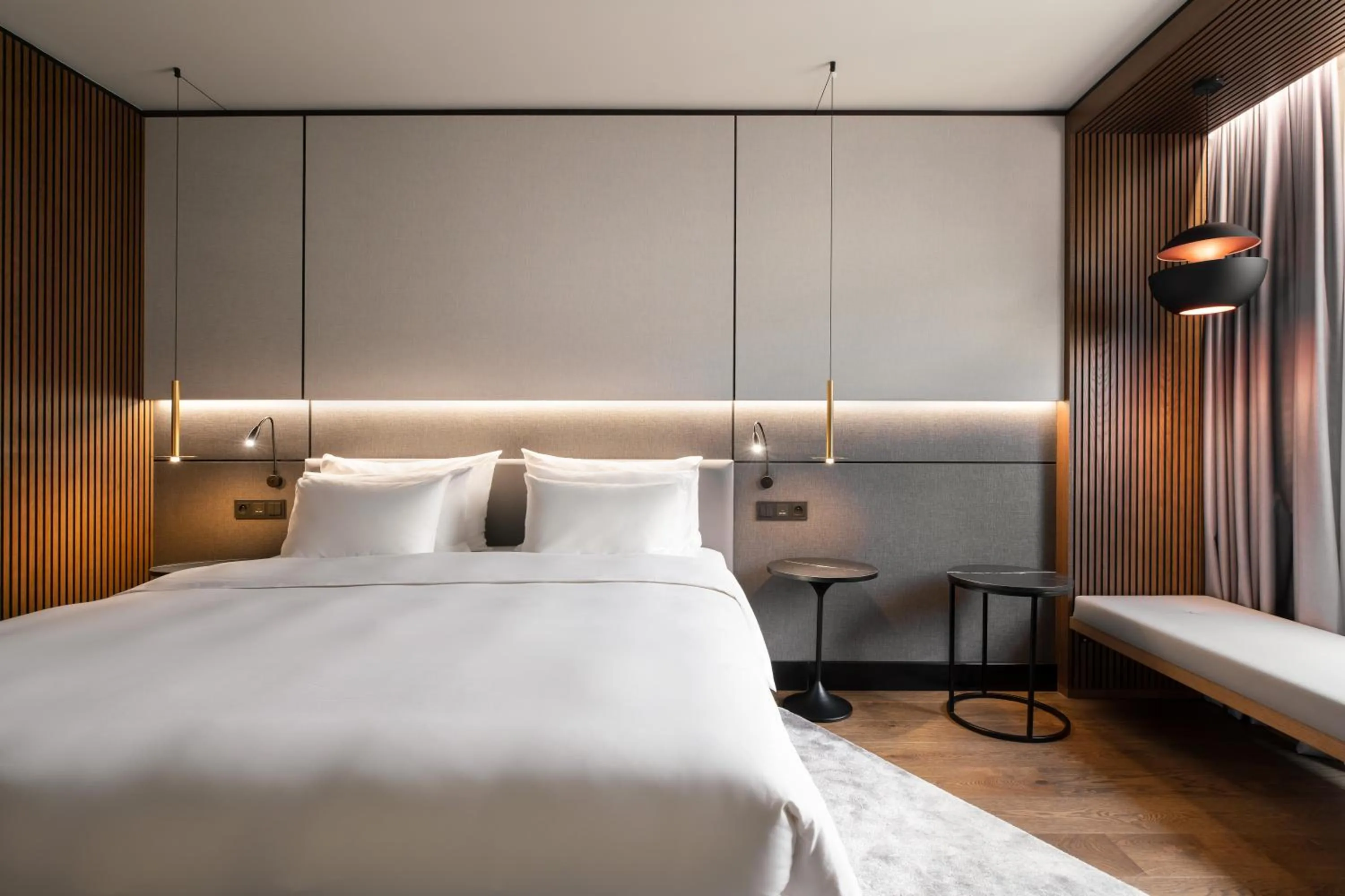 Bed in Radisson Collection Grand Place Brussels