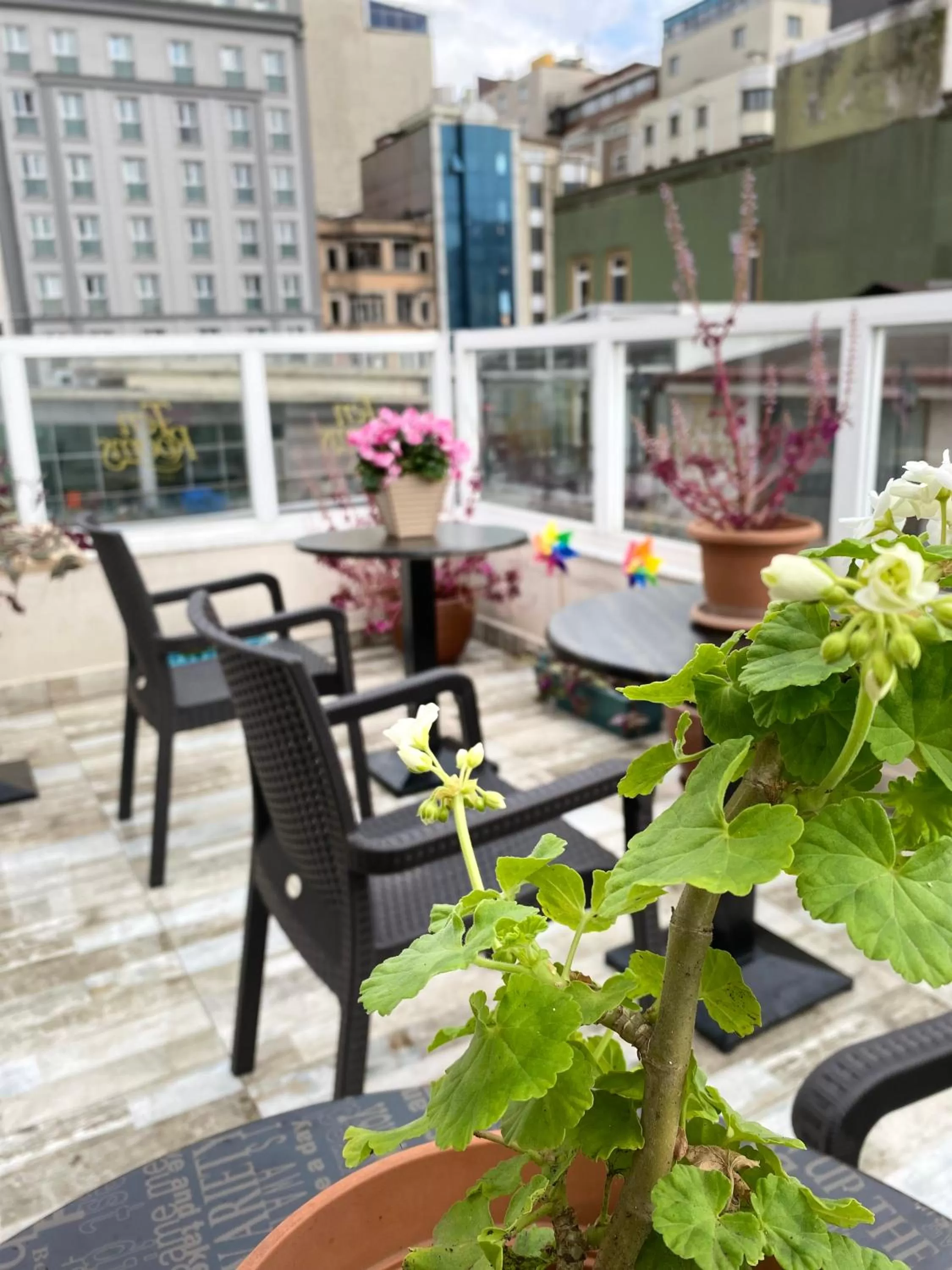 Balcony/Terrace in Ten Rooms Istanbul Hotel