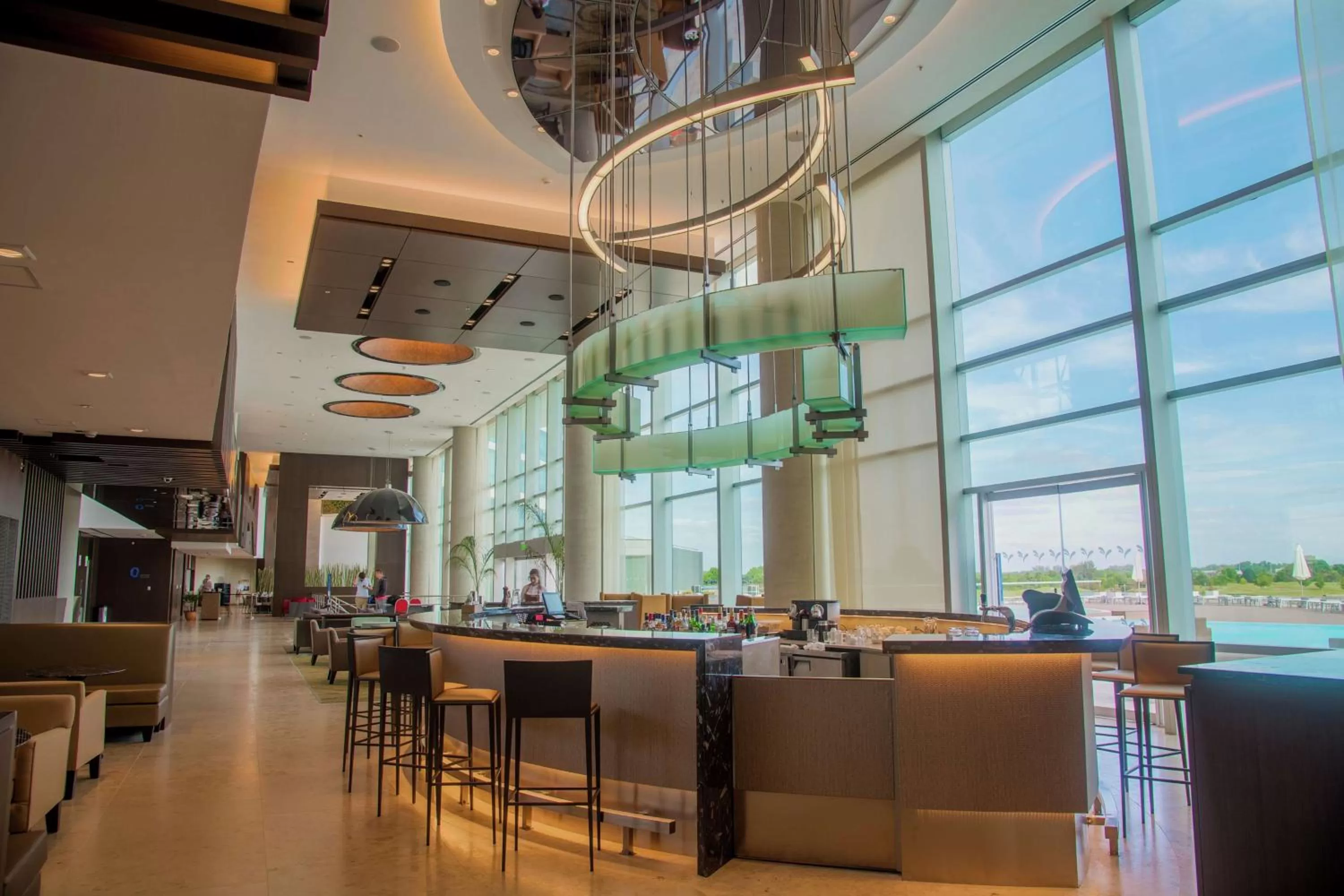 Lounge or bar in Hilton Pilar