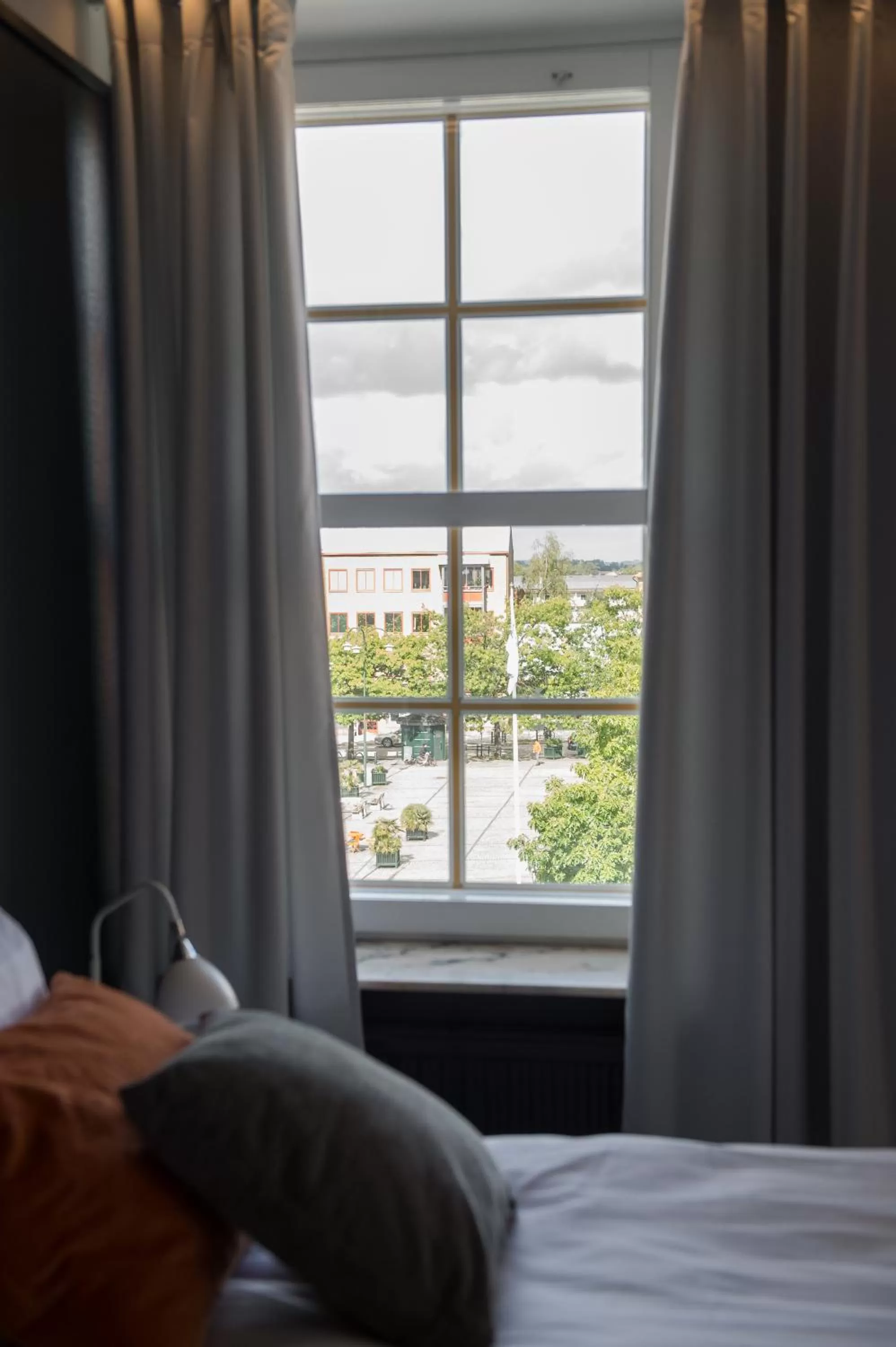 Bed in Hotel Stensson