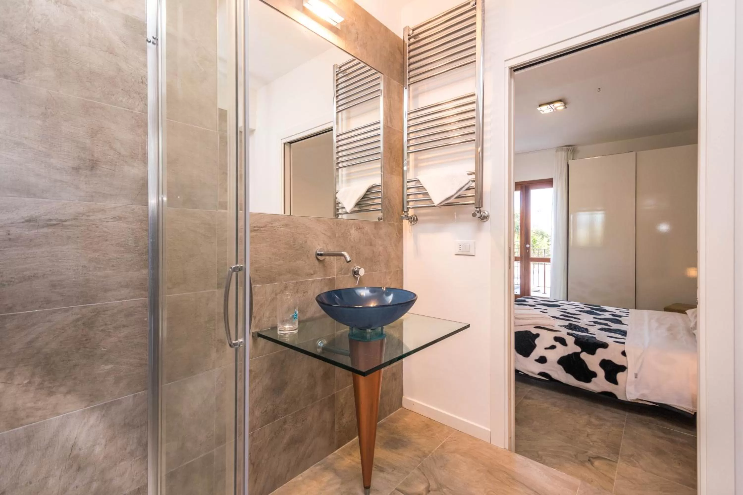 Bathroom, Bed in B&B Le Dune - Self Check in