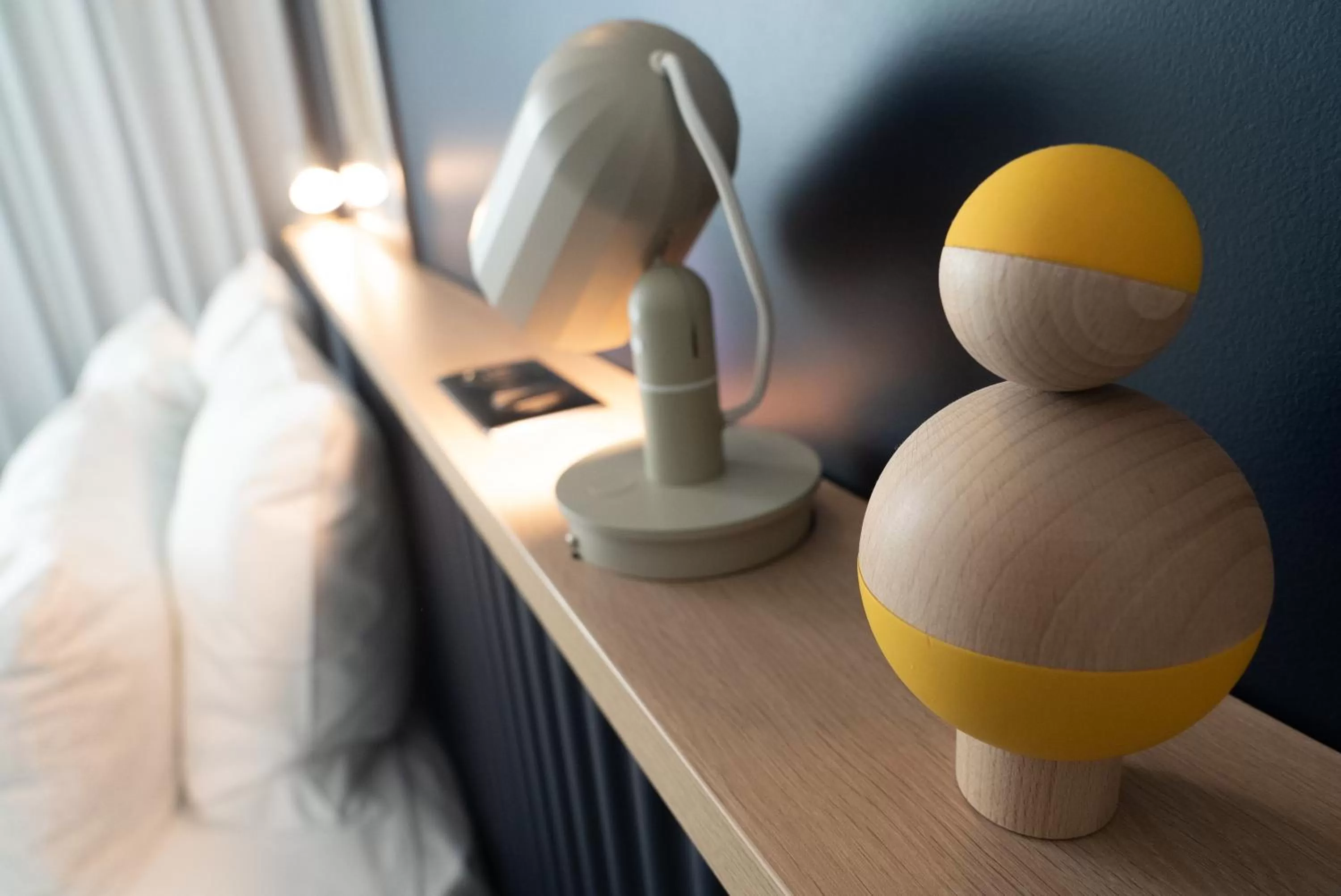 Decorative detail, Bed in ibis Styles Paris Romainville