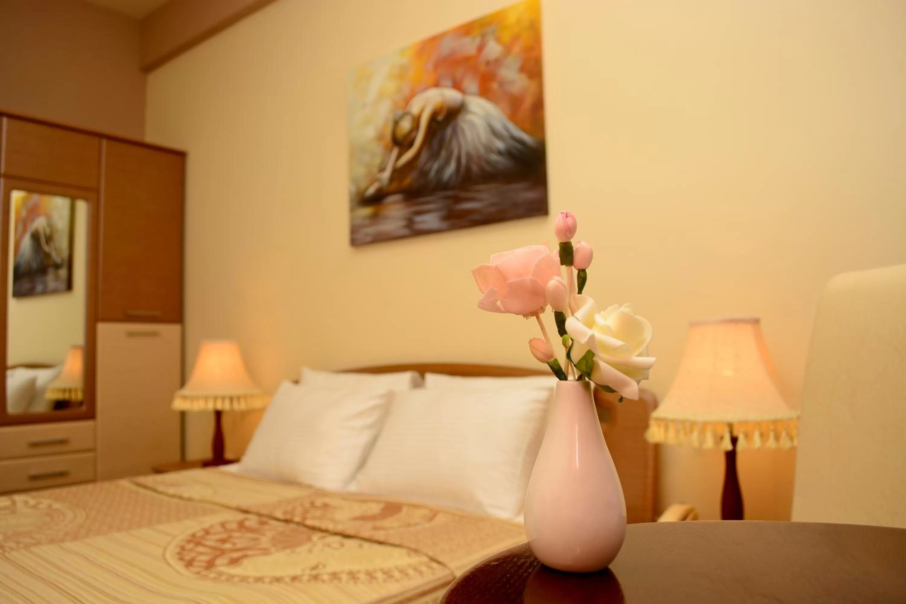 Decorative detail, Bed in Hotel Diamond