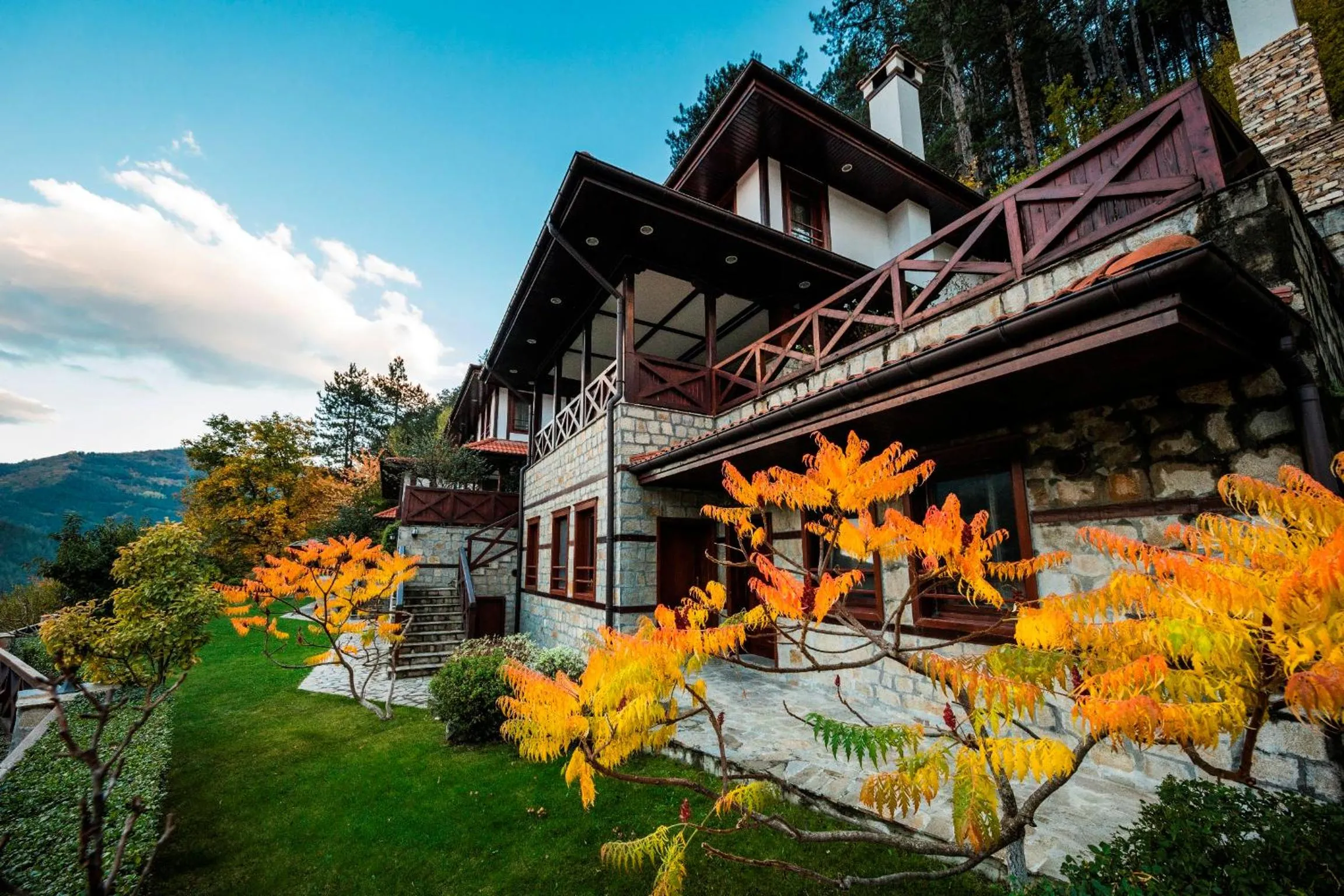 Garden view in SPA Hotel Ismena