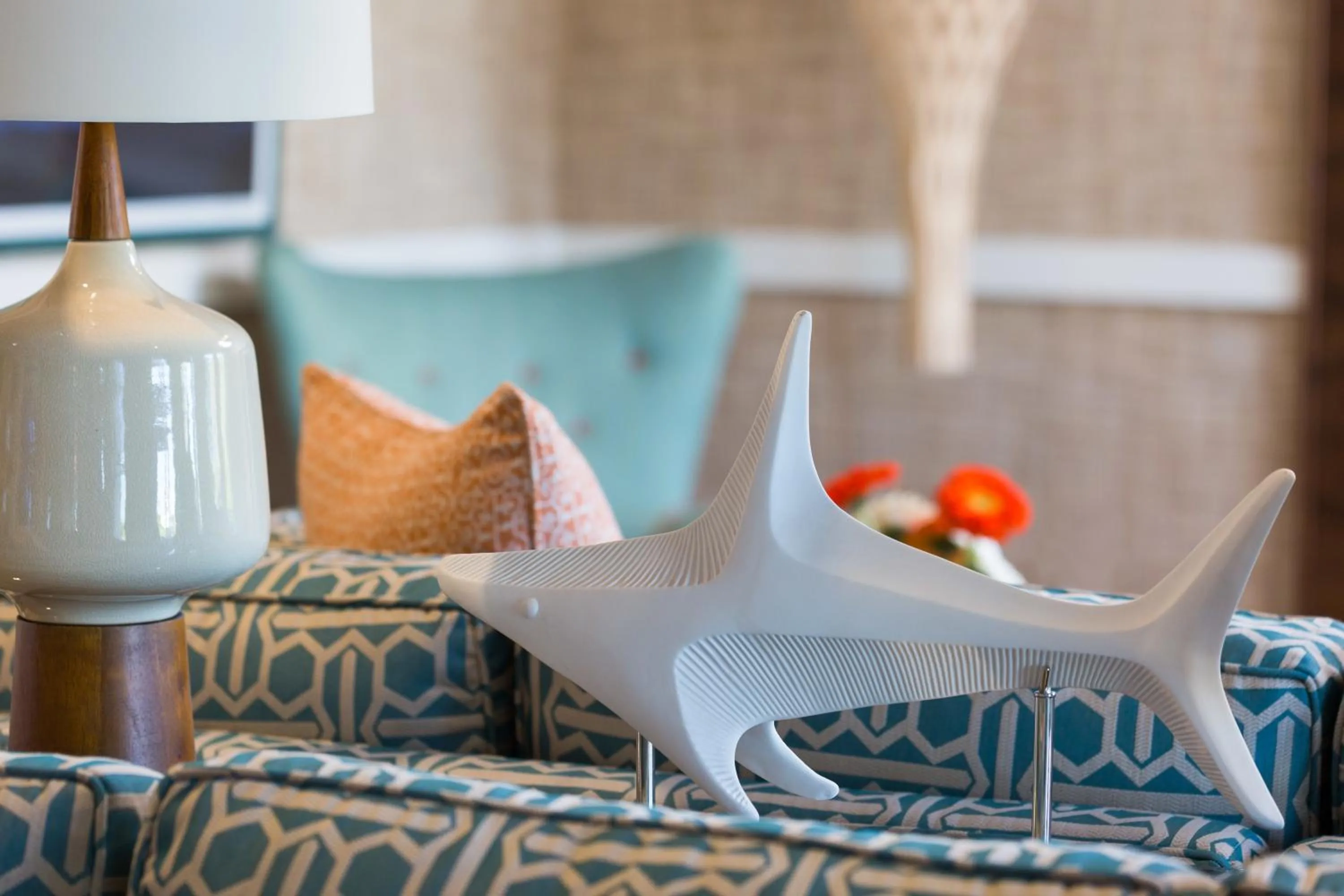 Decorative detail, Bed in The Break Hotel