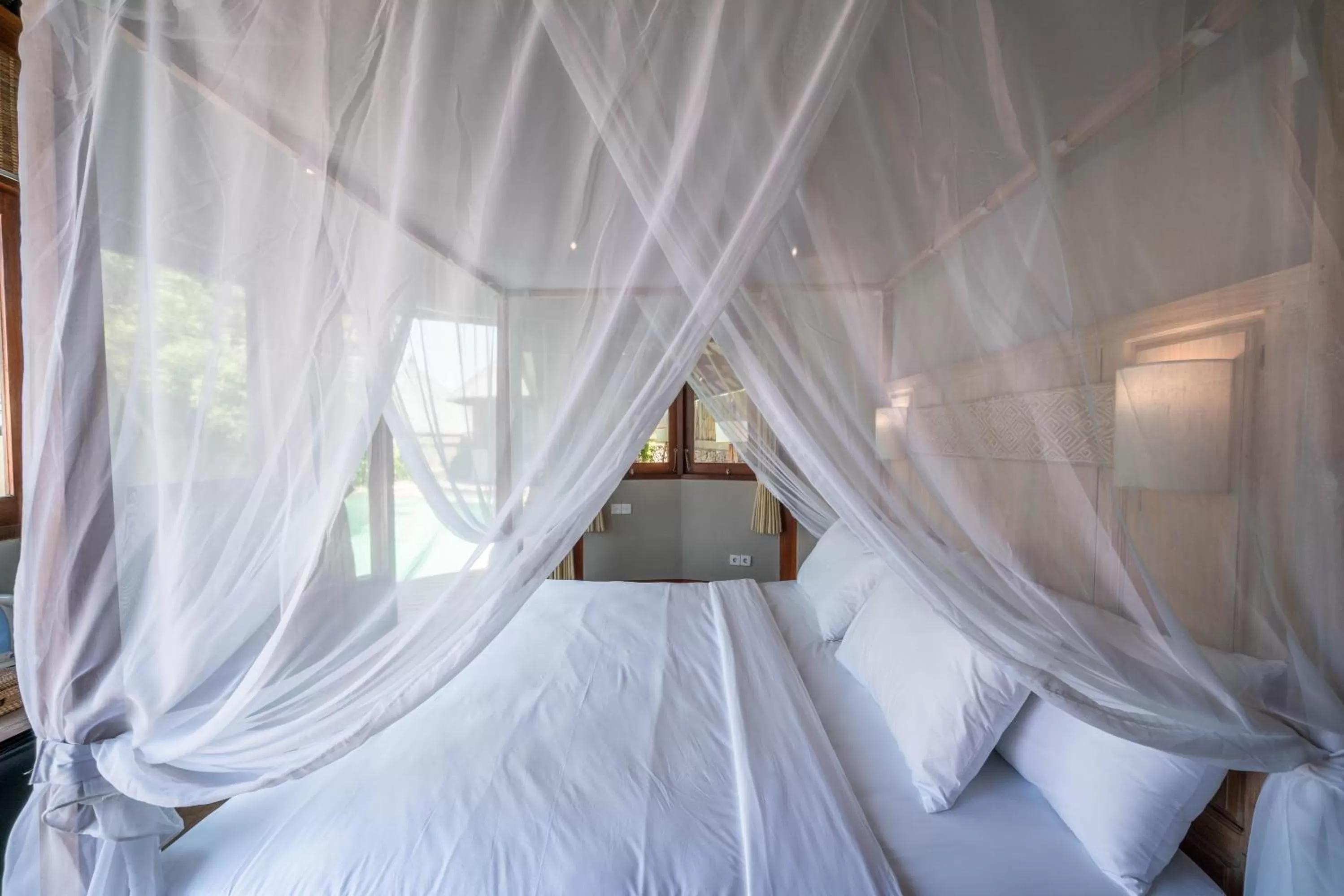 Bed in Blue Lagoon Avia Villas