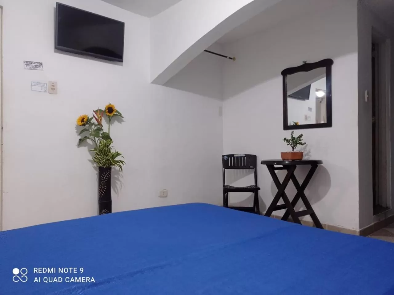 Communal lounge/ TV room, Bed in Hotel Plaza Calarcá