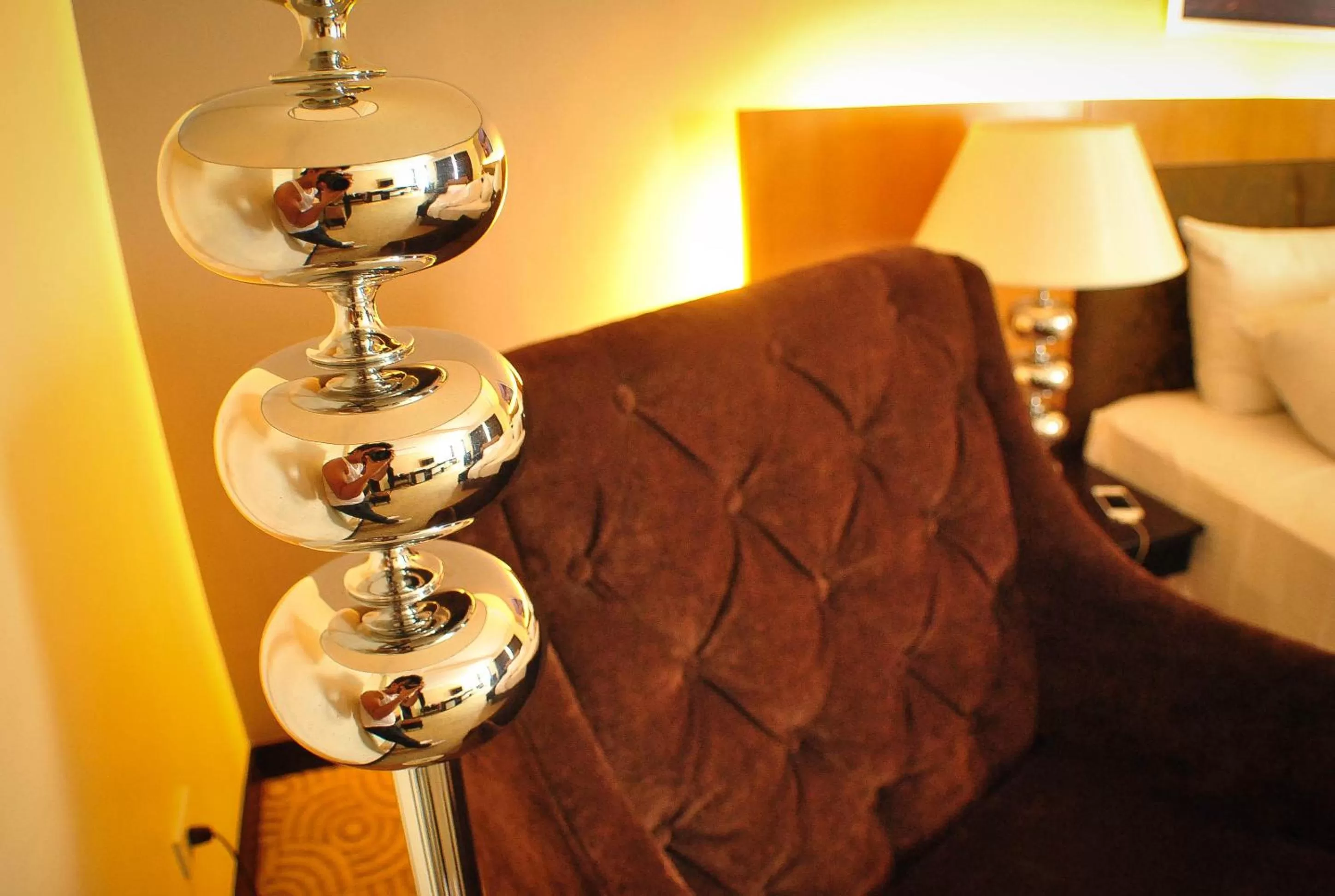 Decorative detail, Bed in Hotel Elizabeth Cebu