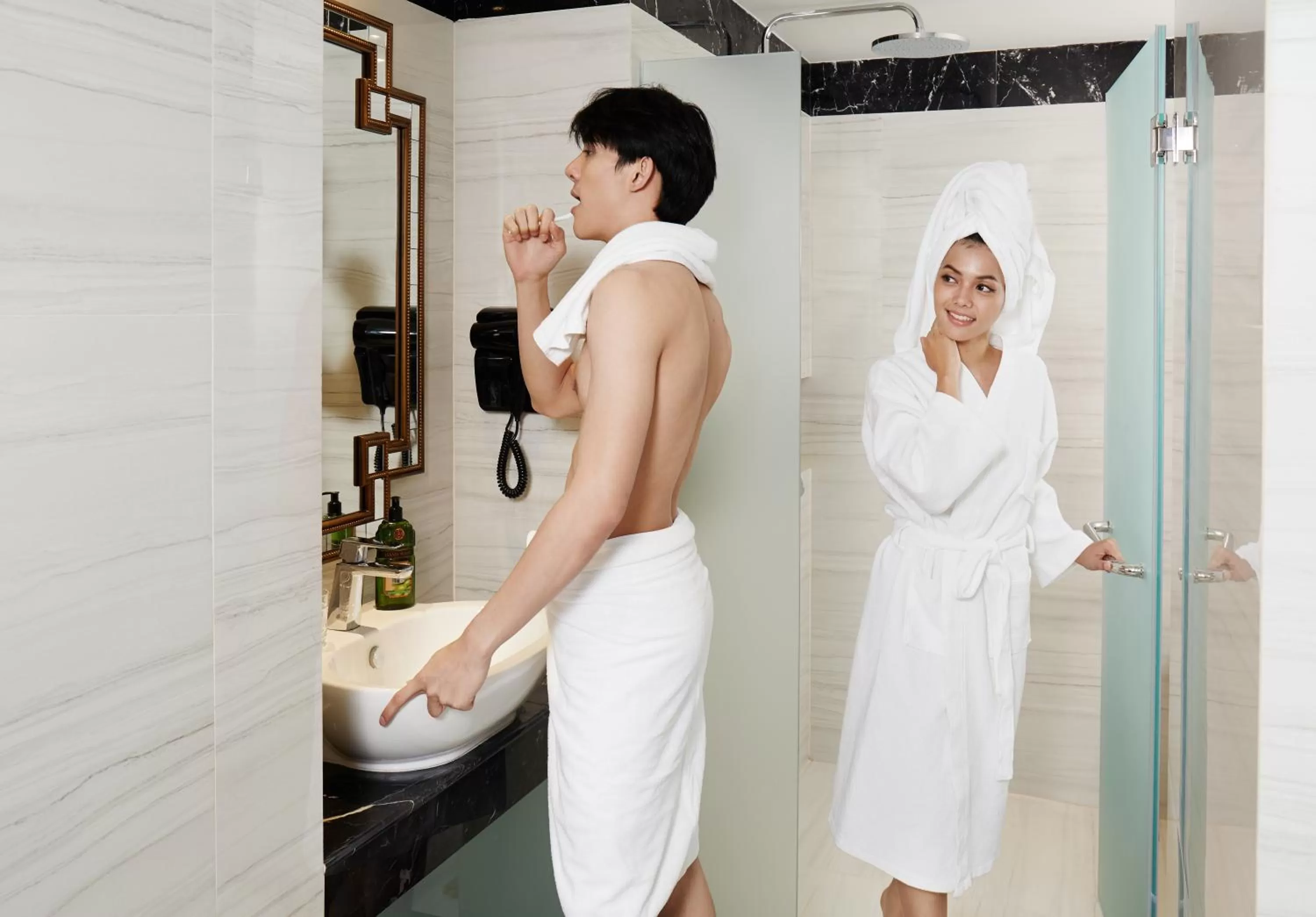 Bathroom in Vince Hotel Pratunam