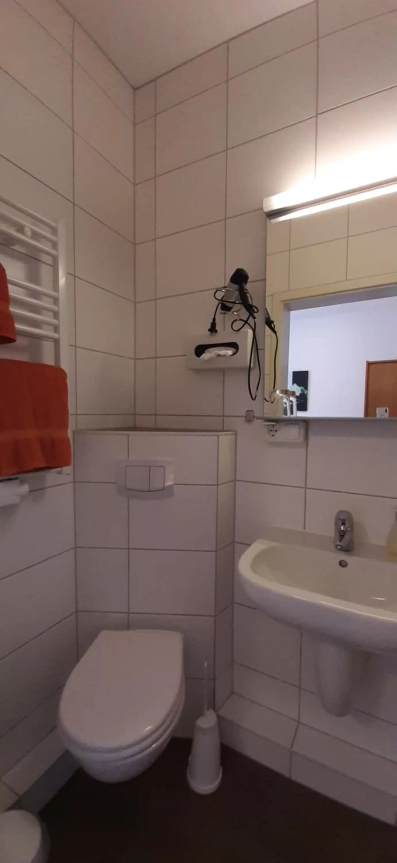 Toilet in Landgasthof Zur scharfen Ecke