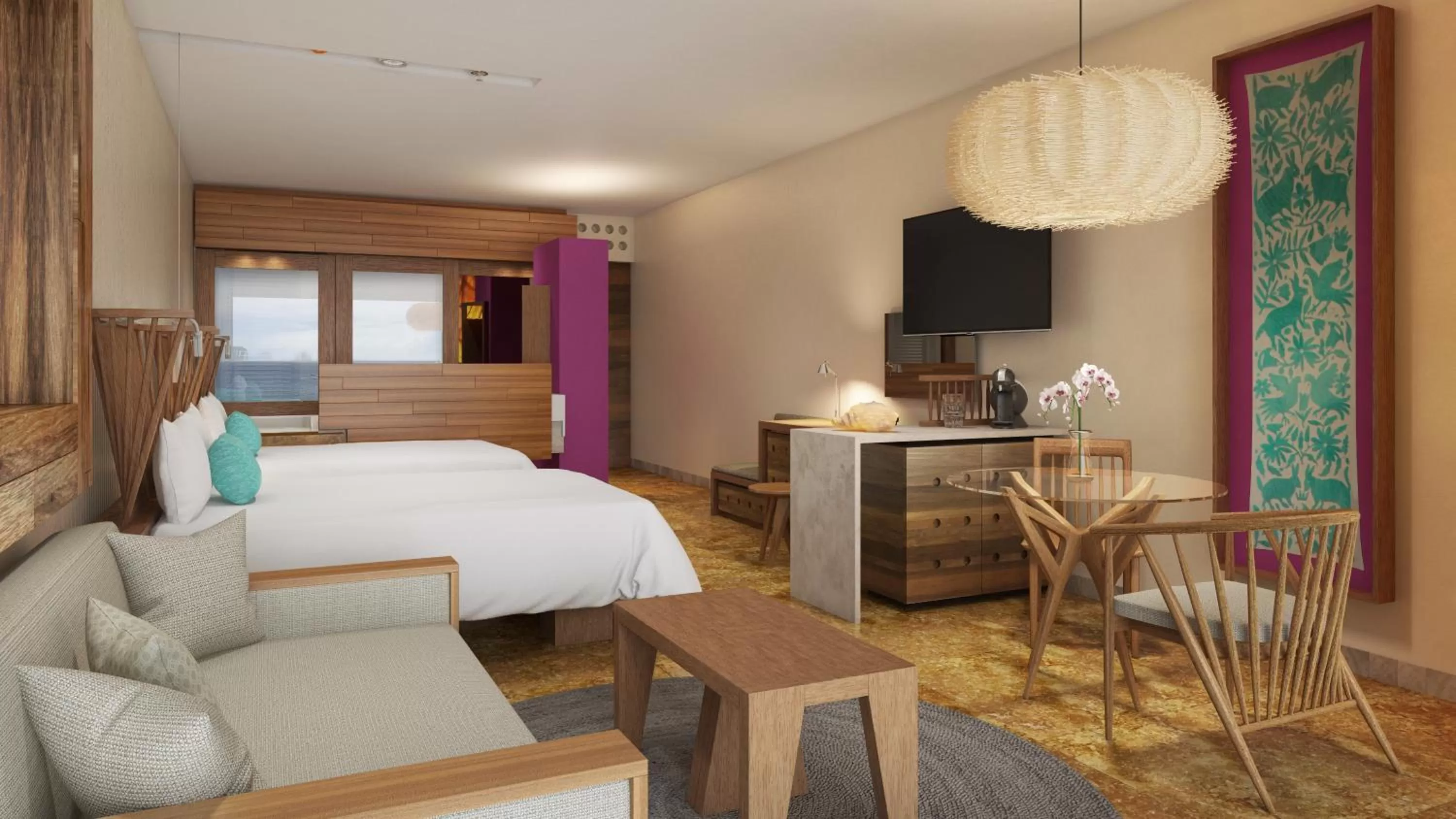 Photo of the whole room, Bed in Hotel Xcaret Mexico All Parks All Fun Inclusive