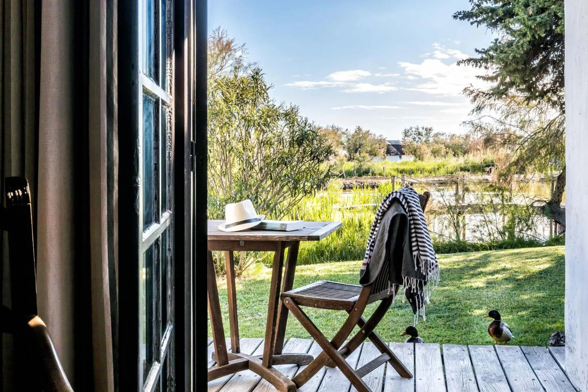 Garden in Auberge Cavaliere du Pont des Bannes