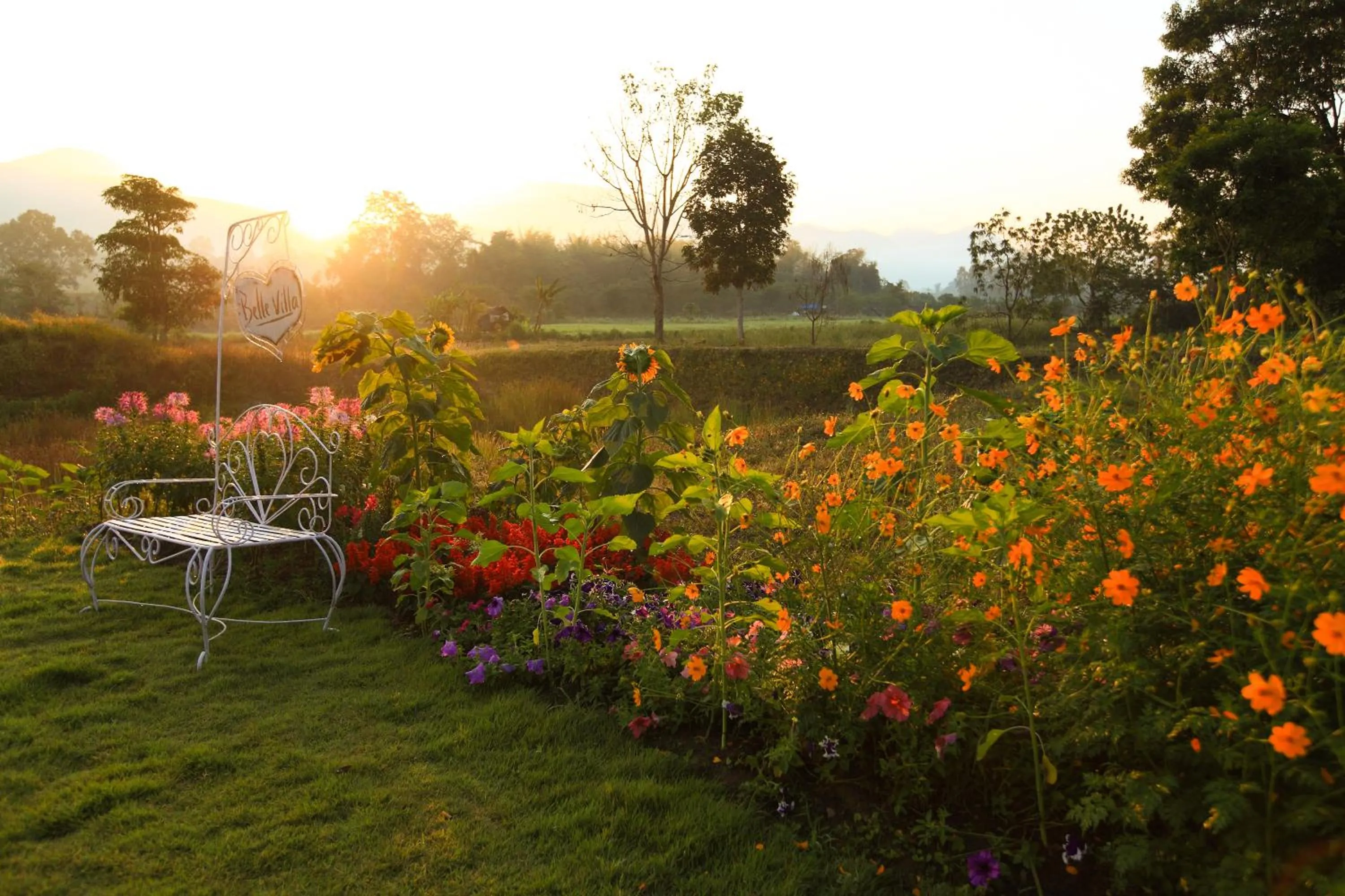 Garden view in Belle Villa Resort, Pai
