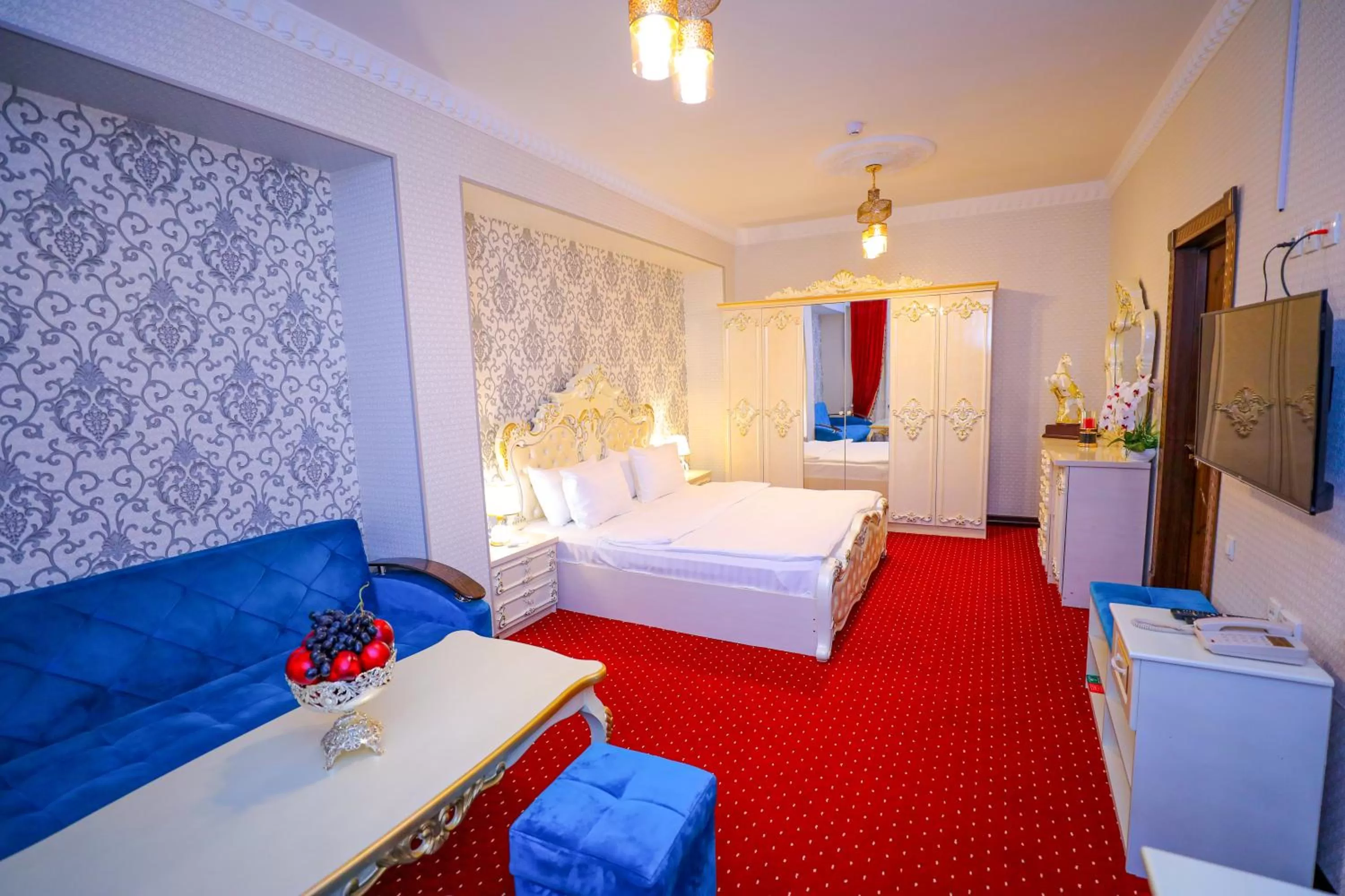 TV and multimedia, Bed in Dendi Plaza Hotel