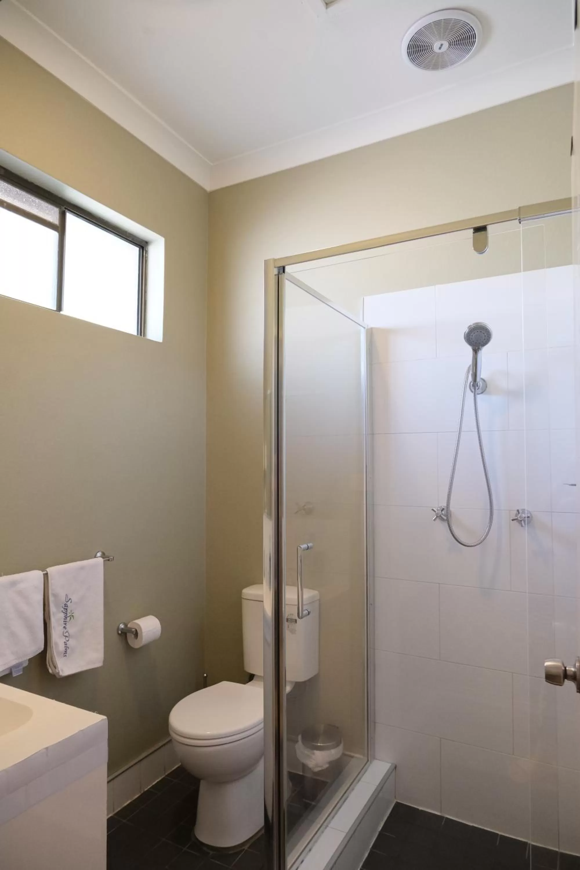 Shower in Sapphire Palms Motel